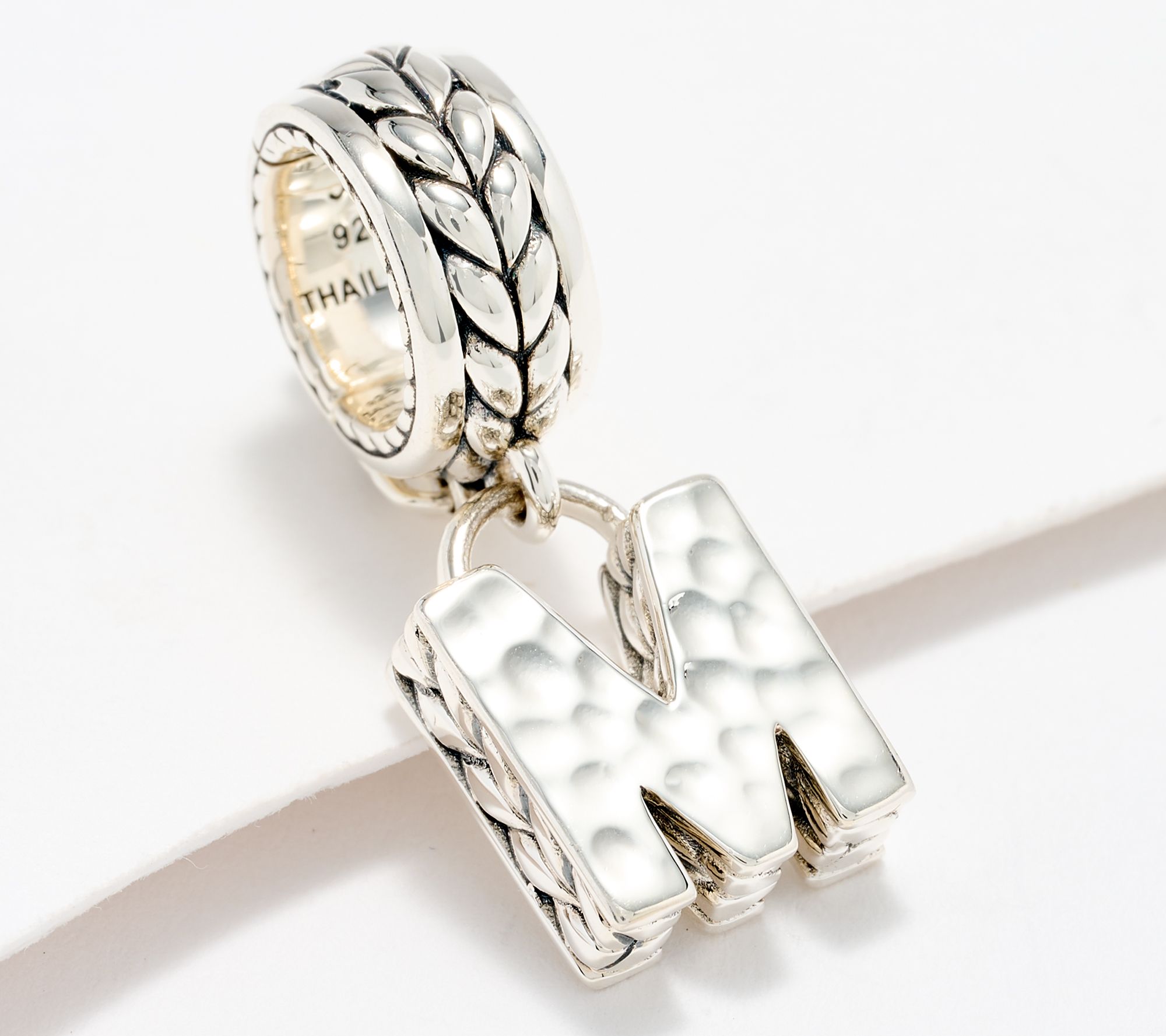 JAI Sterling Silver Initial Charm Enhancer, 2.9g
