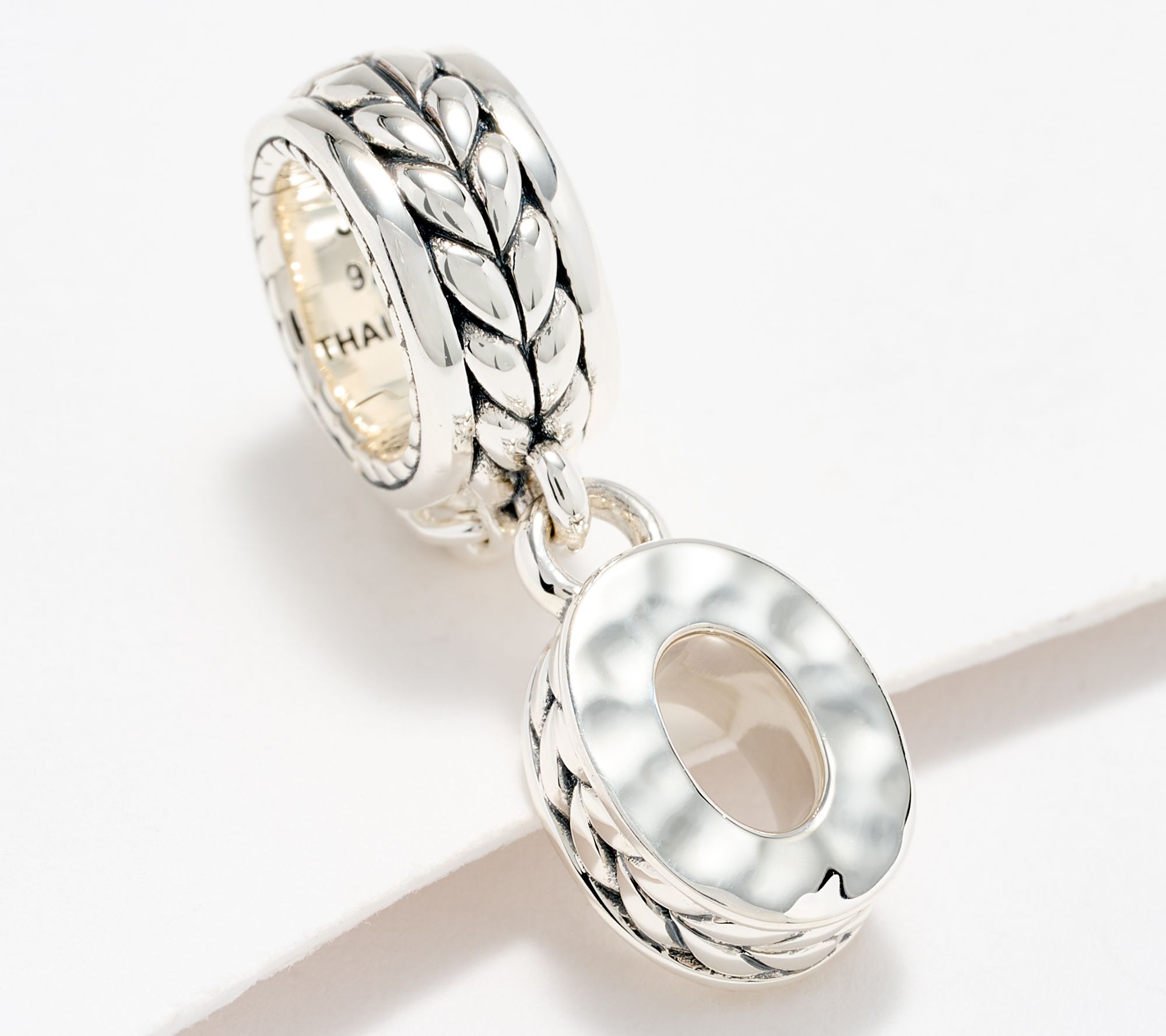 JAI Sterling Silver Initial Charm Enhancer, 2.9g