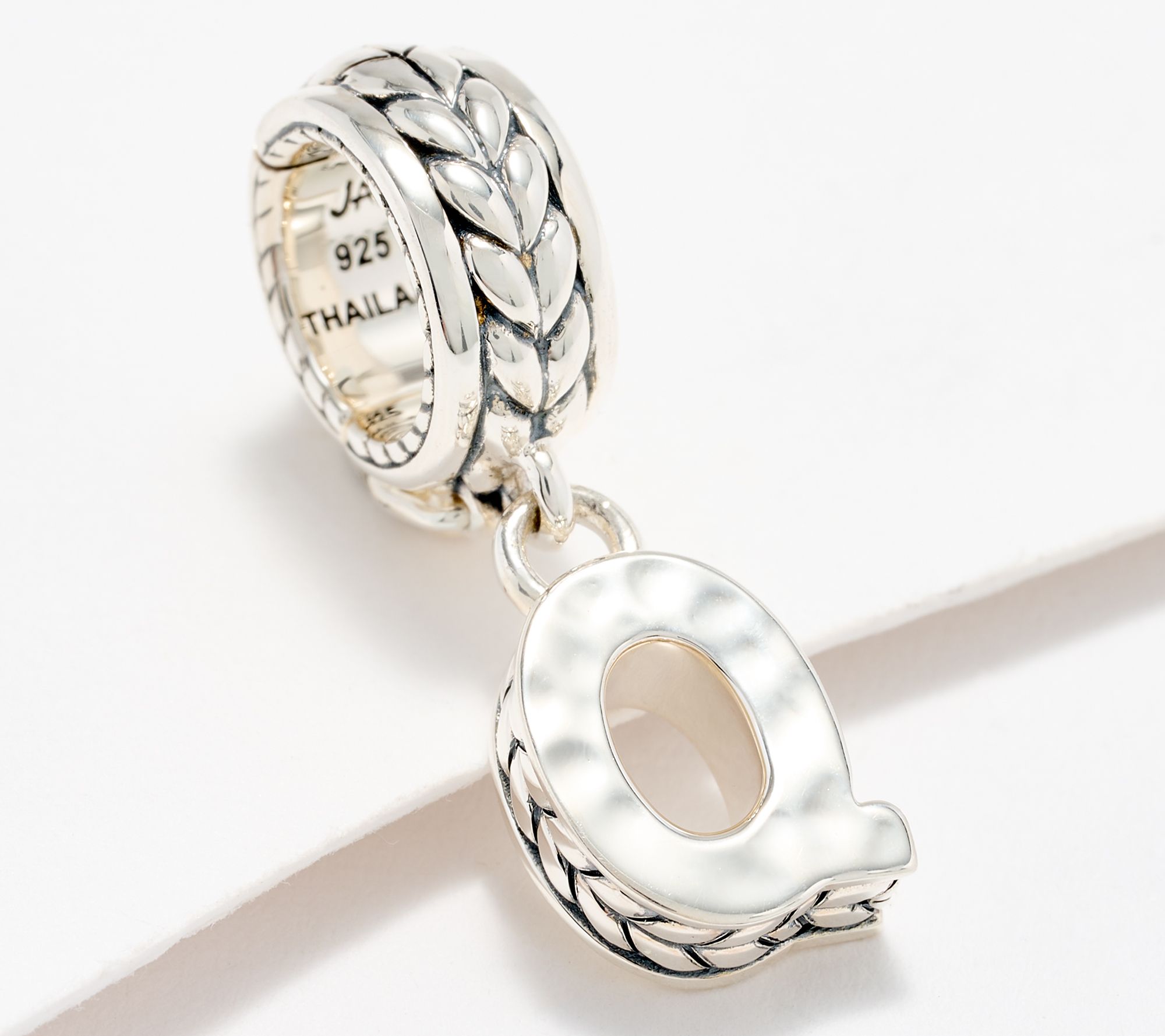 JAI Sterling Silver Initial Charm Enhancer, 2.9g