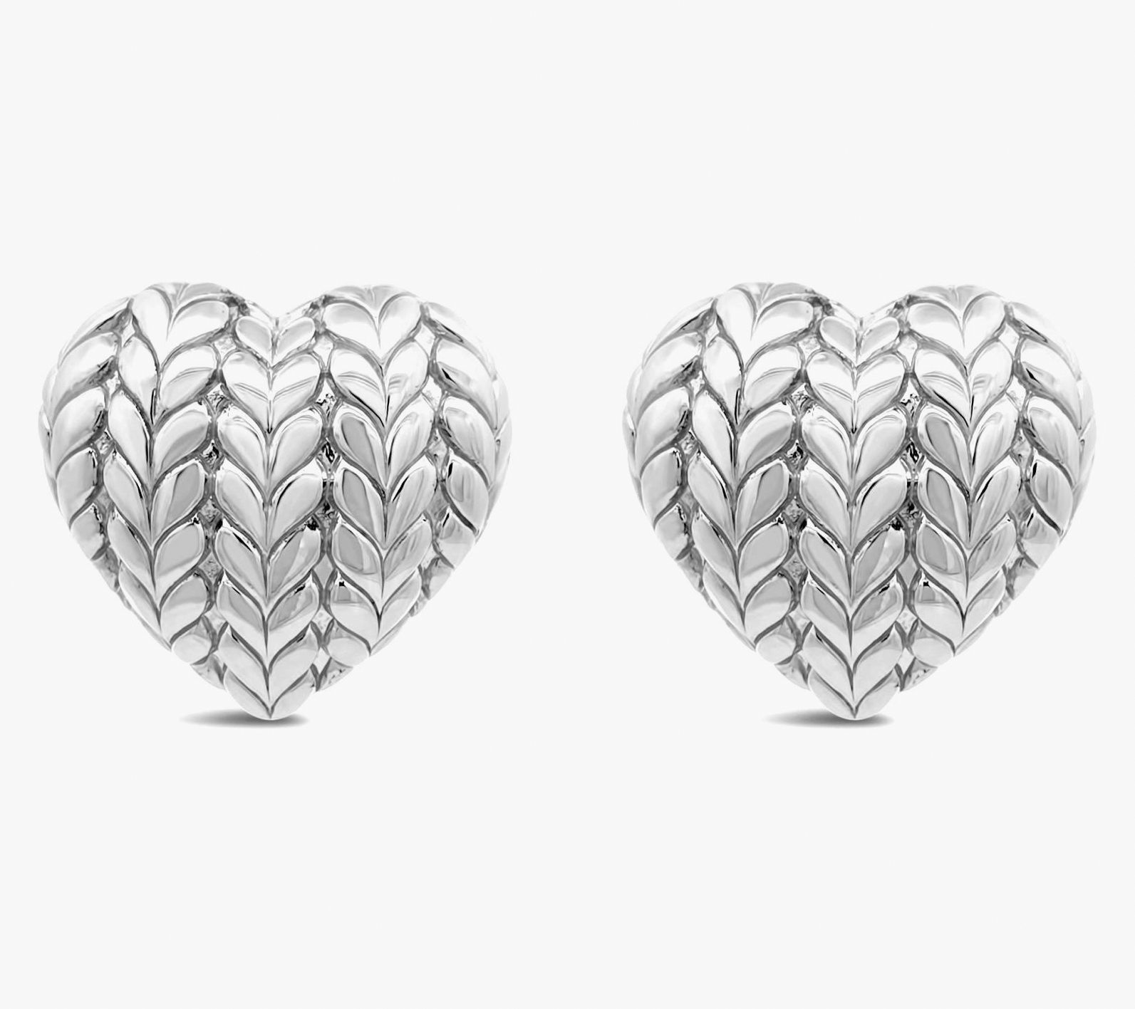 Tiffany Kay Studio Sterling SilverTextured Heart Earrings