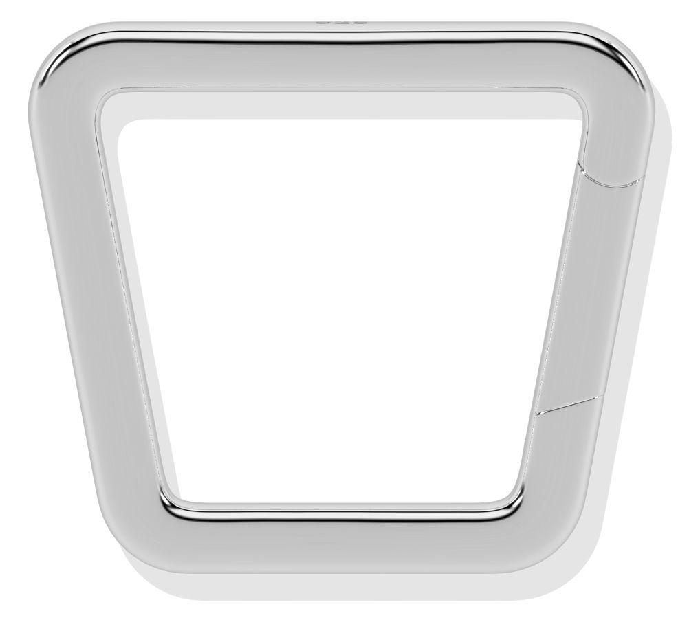 ONI Fine Jewelry Sterling Silver Trapezoid Lock