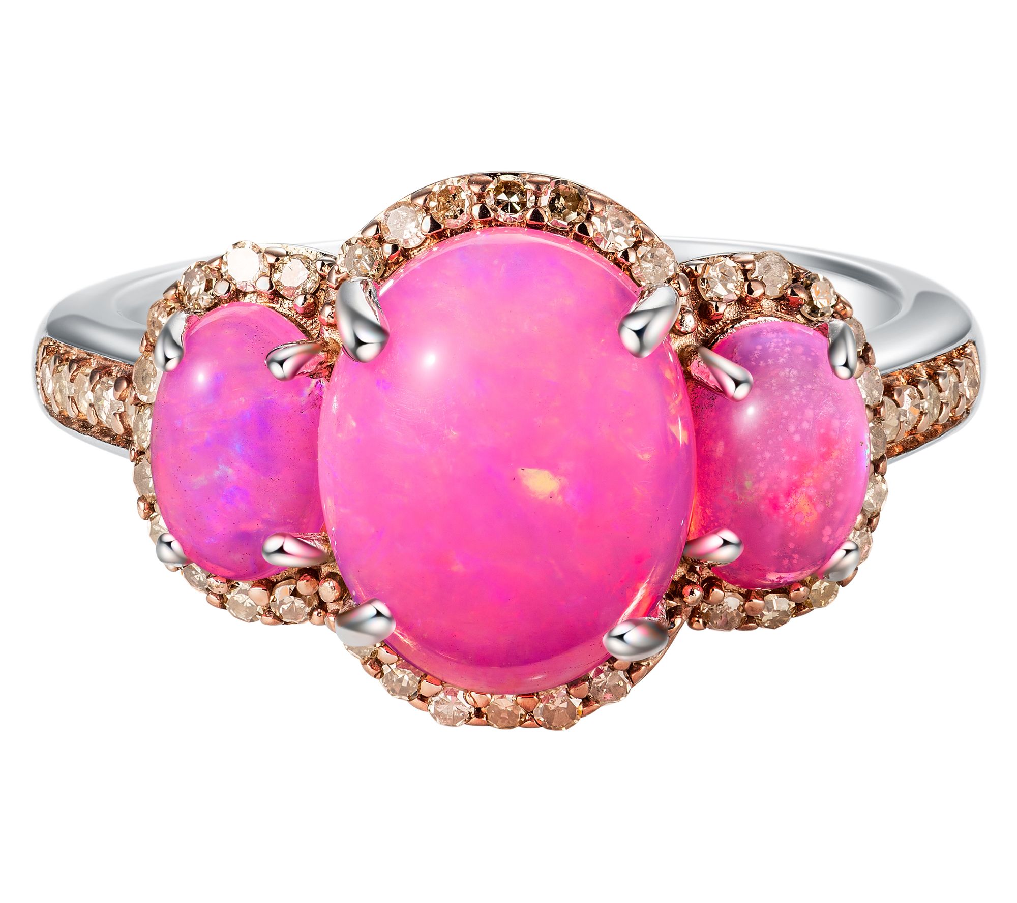 Accent by Affinity Diamond & Ethiopian Opal Ring, Sterling