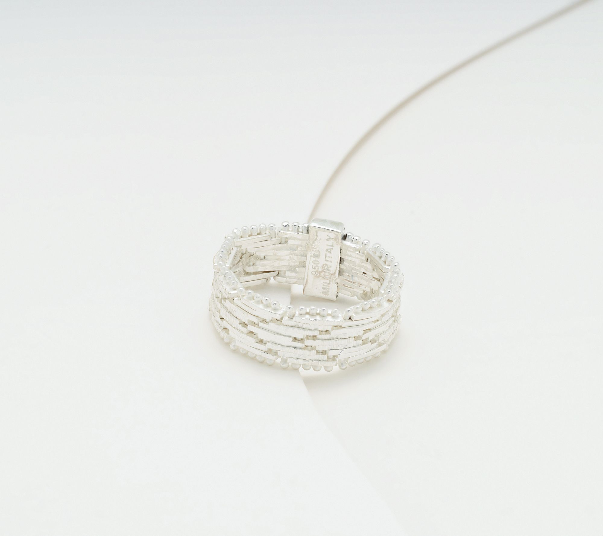 "As Is" UltraFine 950 Silver Riccio Ring