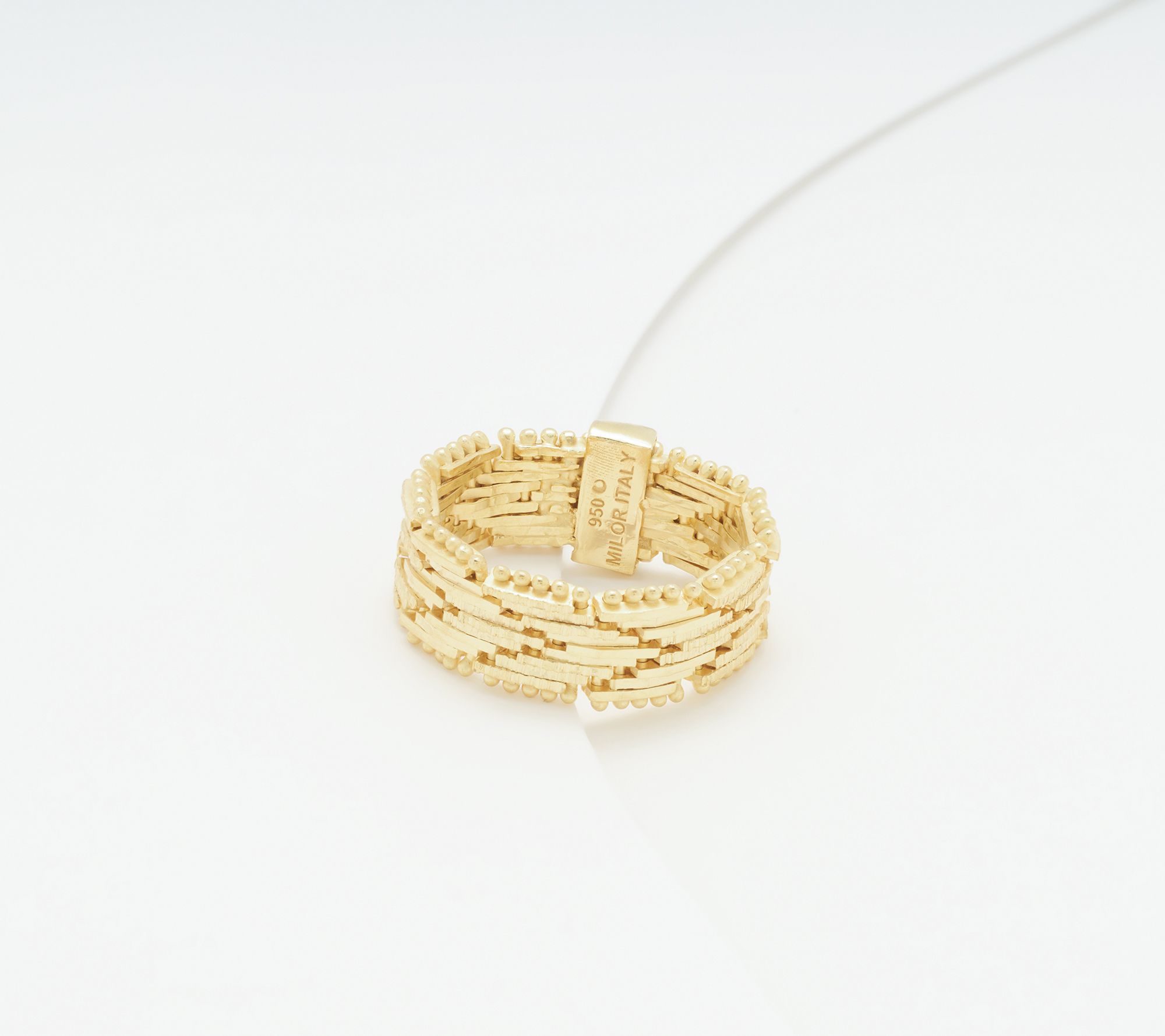 "As Is" UltraFine 950 Silver Riccio Ring