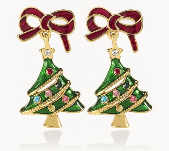 Violet & Brooks Vintage Christmas Drop Earrings