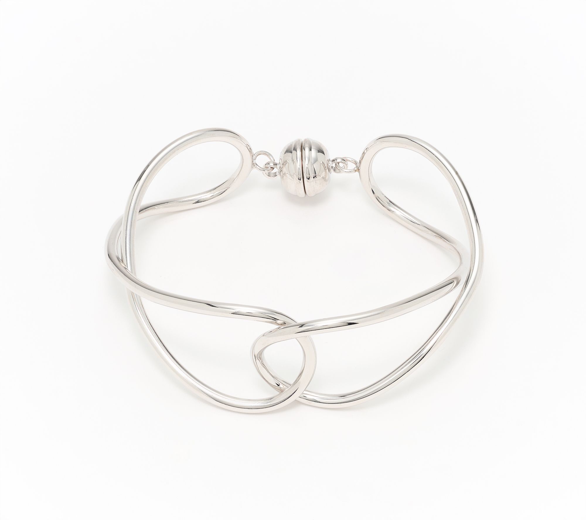 David Markstein Bronze Handcrafted Double Loop Bangle