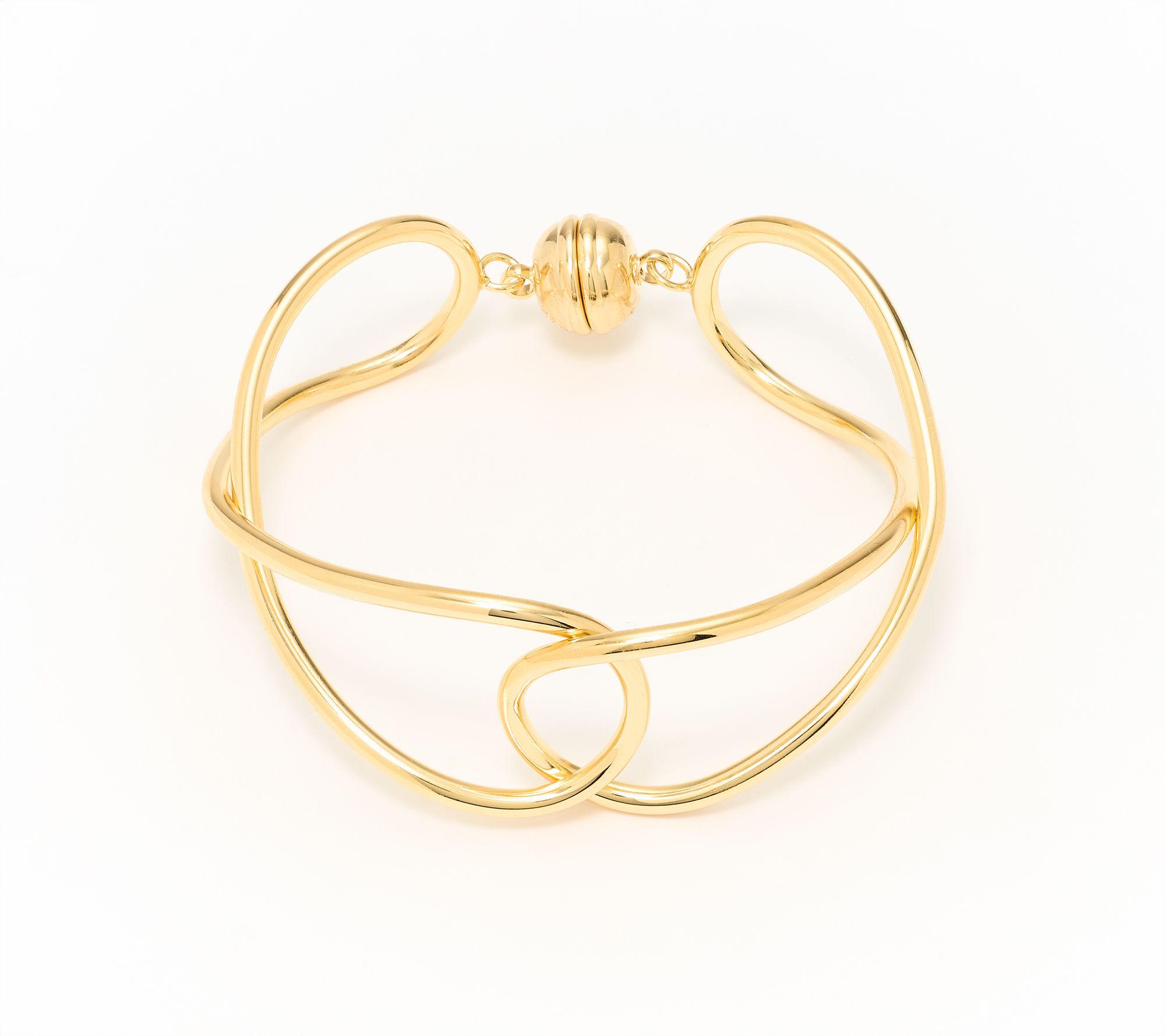 David Markstein Bronze Handcrafted Double Loop Bangle