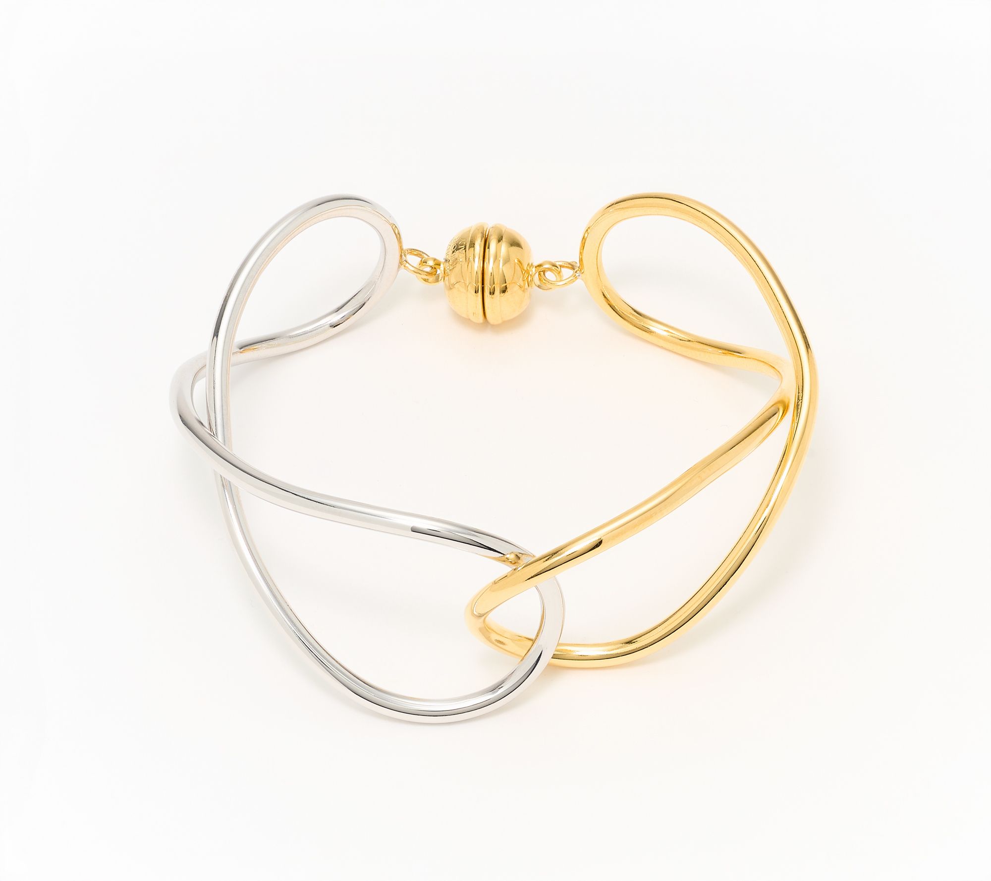 David Markstein Bronze Handcrafted Double Loop Bangle