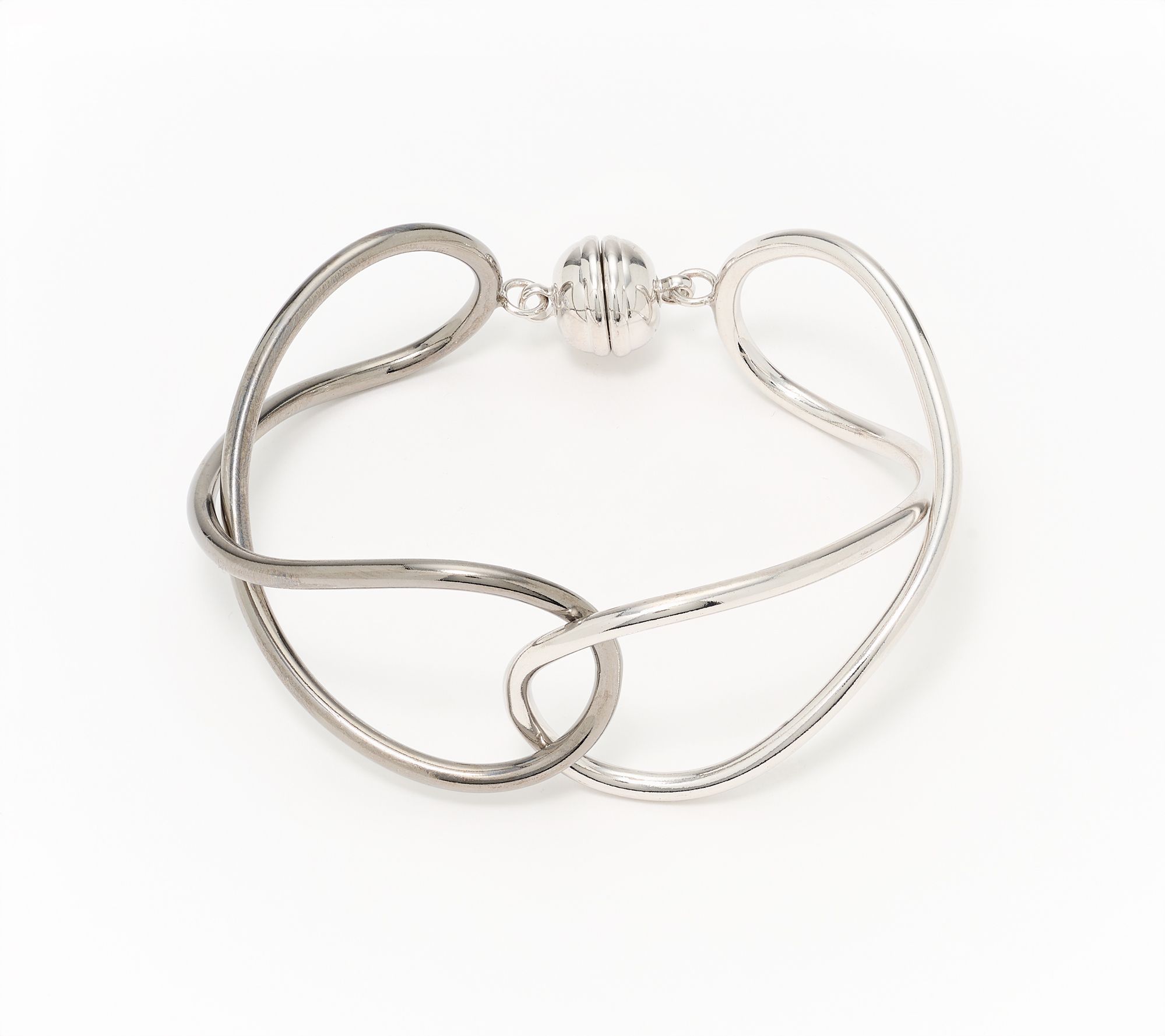 David Markstein Bronze Handcrafted Double Loop Bangle
