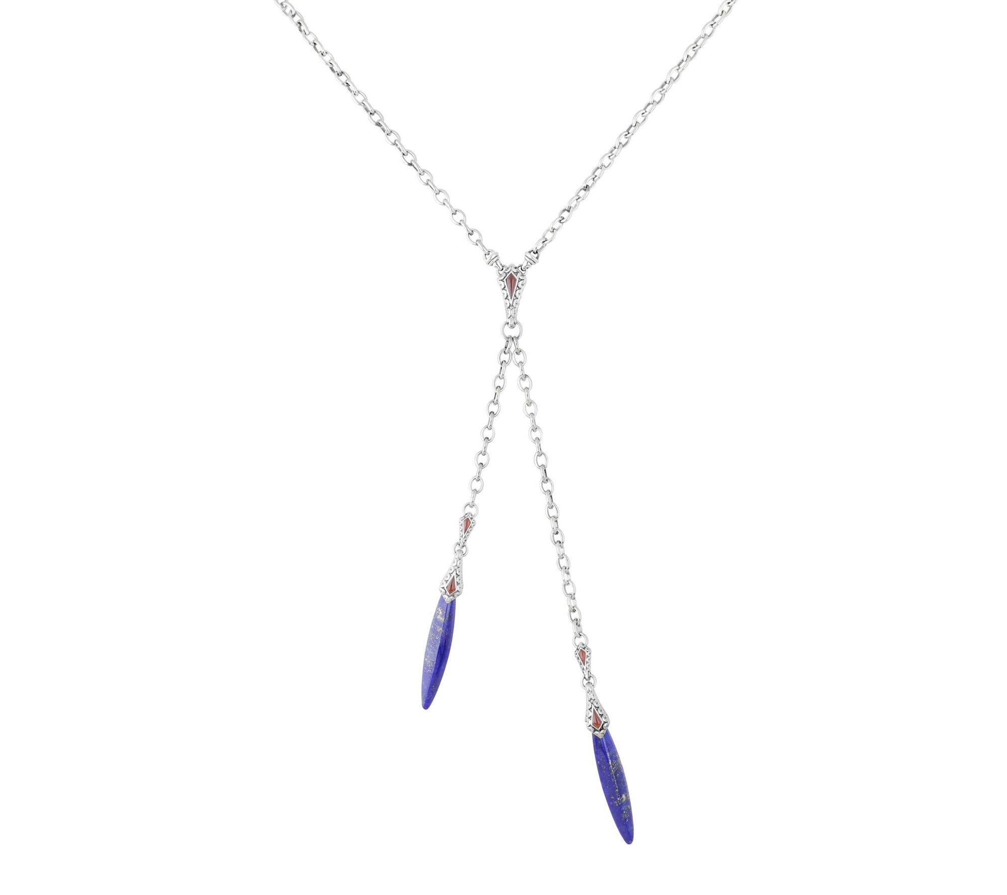 Tiffany Kay Studio Sterling Multi-Gemstone Tassel Necklace