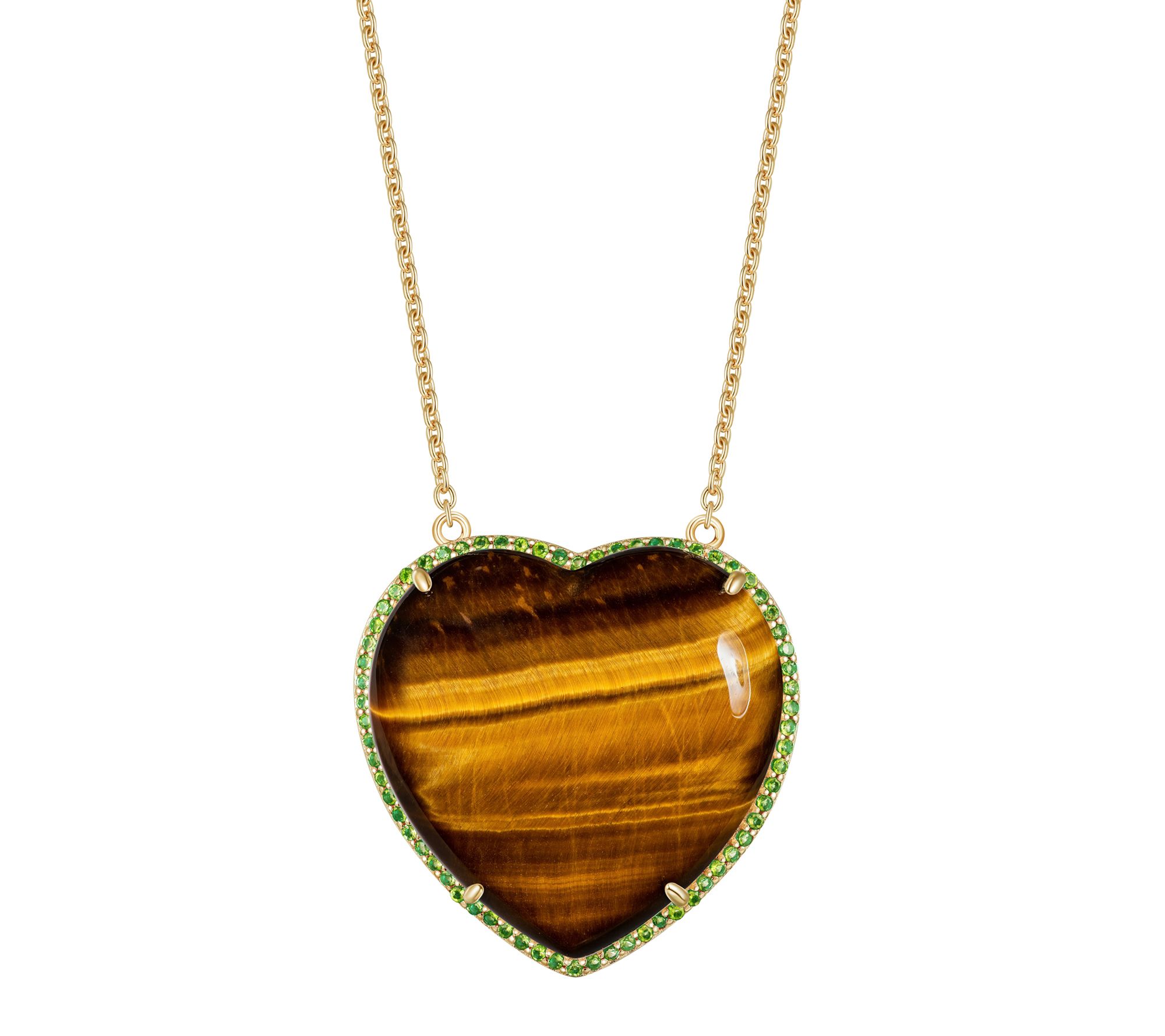 Affinity Gems Heart Shaped Halo Necklace, Sterling Silver