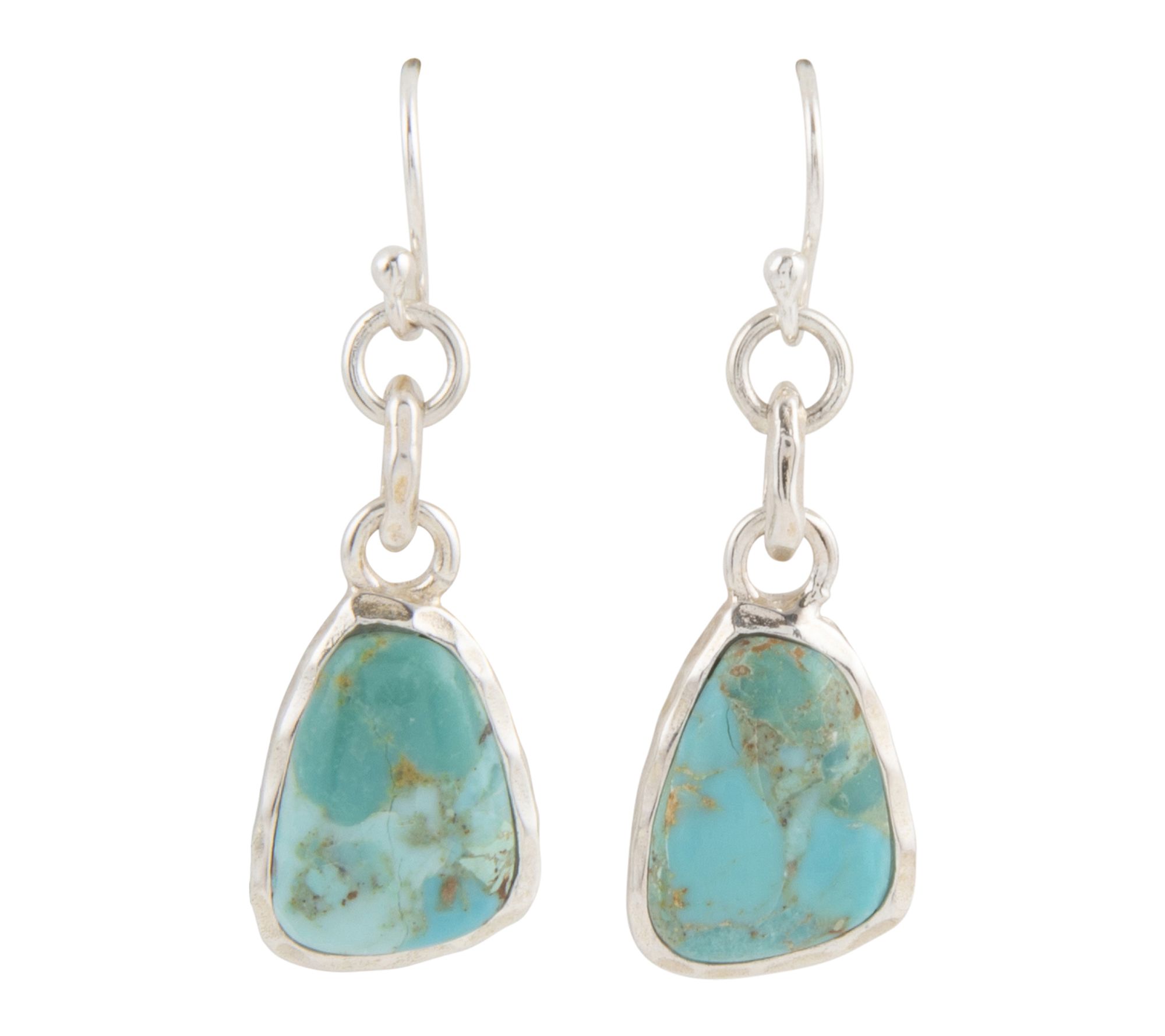 Barse Artisan Crafted Turquoise Dangle Earrings