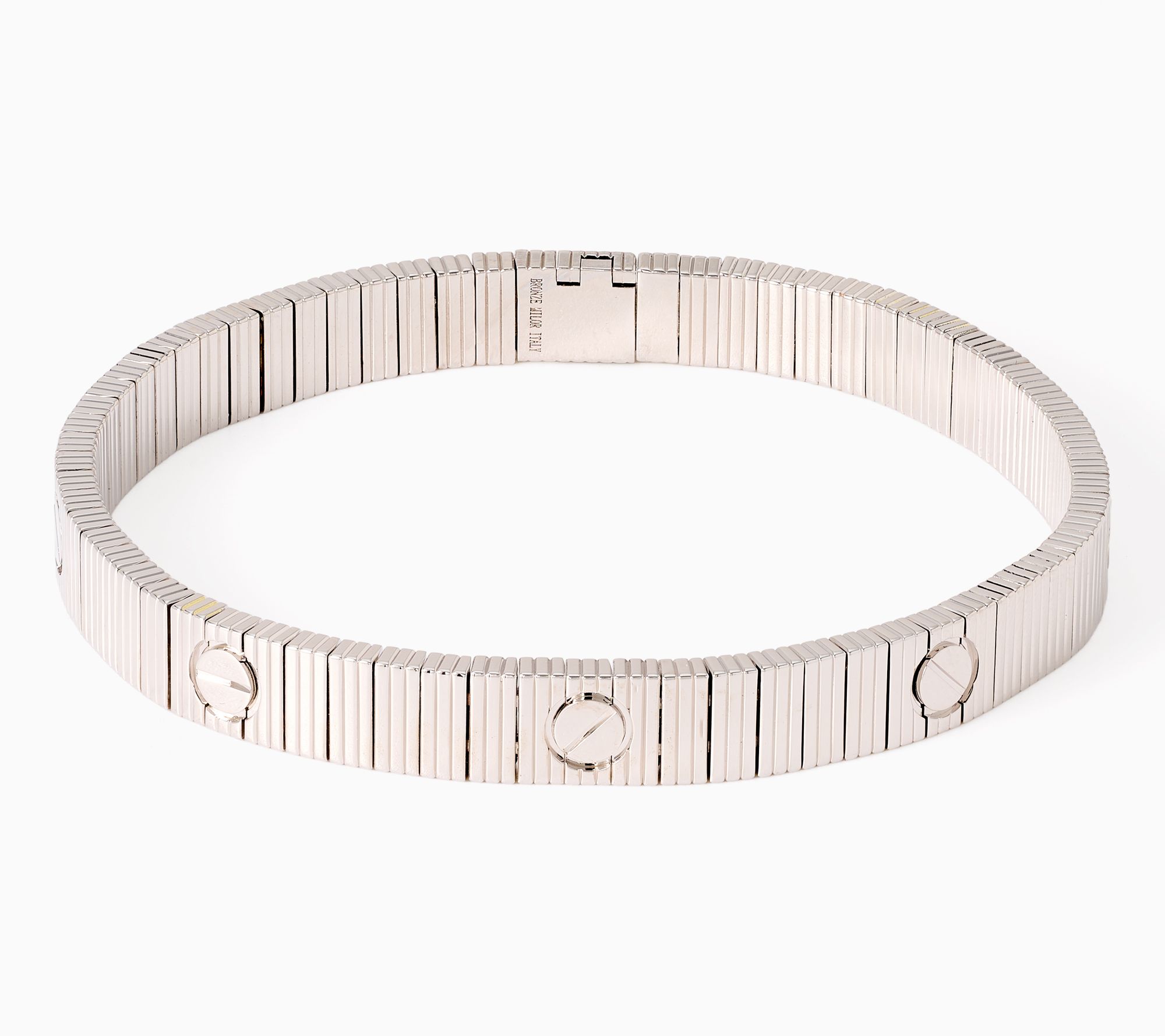 "As Is" David Markstein Bronze D/C Luxe Status Nail Bracelet
