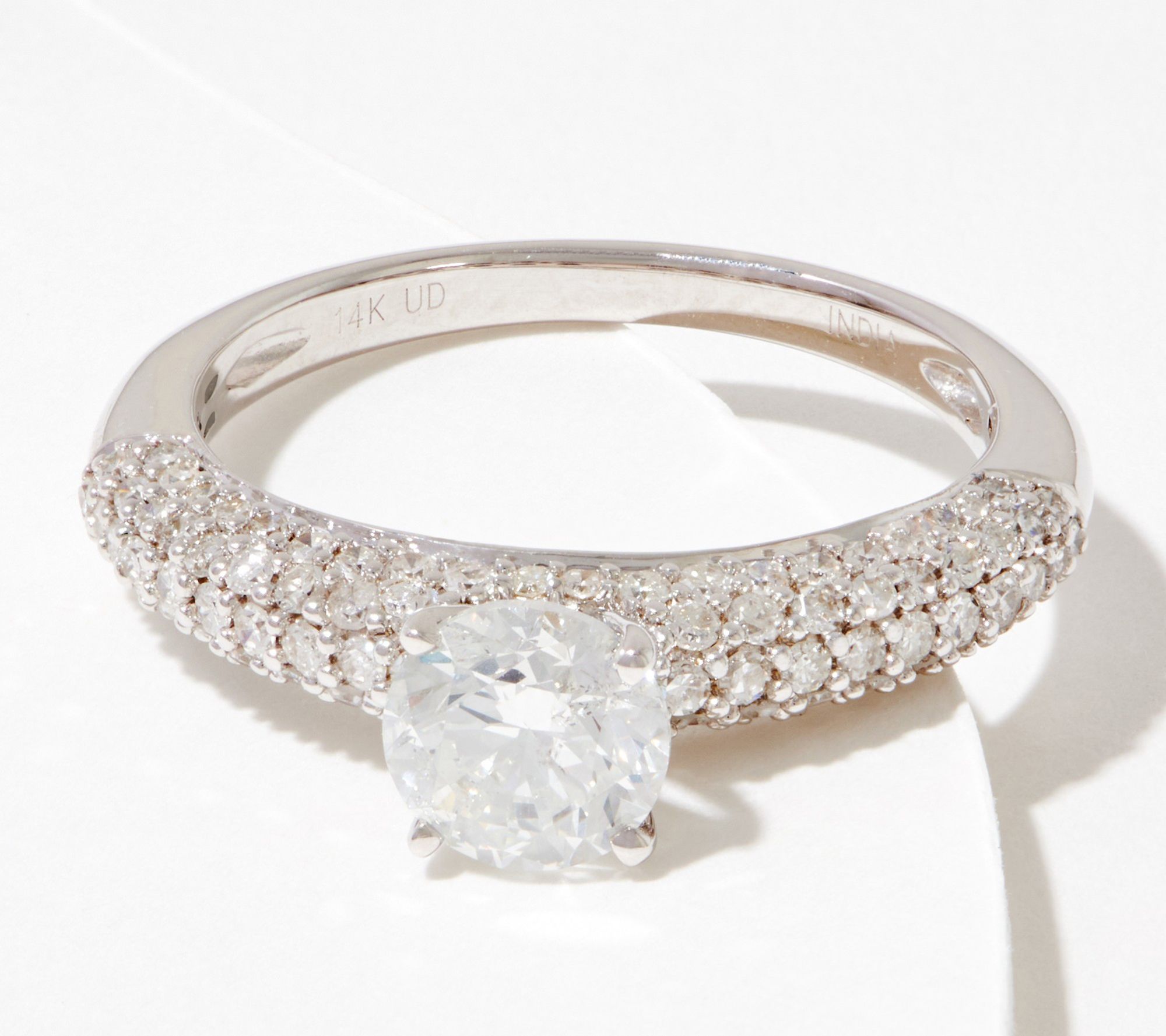 Affinity Diamonds Endless Pave Bridal Ring 14K Gold - QVC.com
