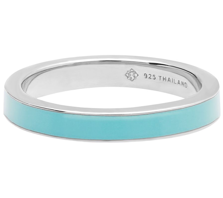 Elyse Ryan Sterling Silver Enamel Band Ring