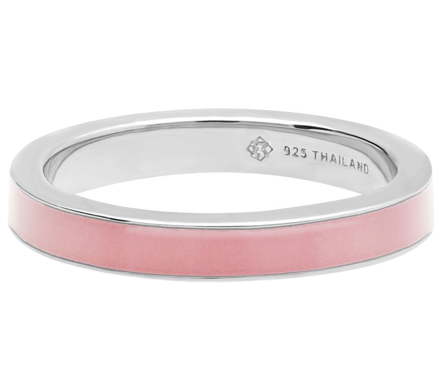 Elyse Ryan Sterling Silver Enamel Band Ring