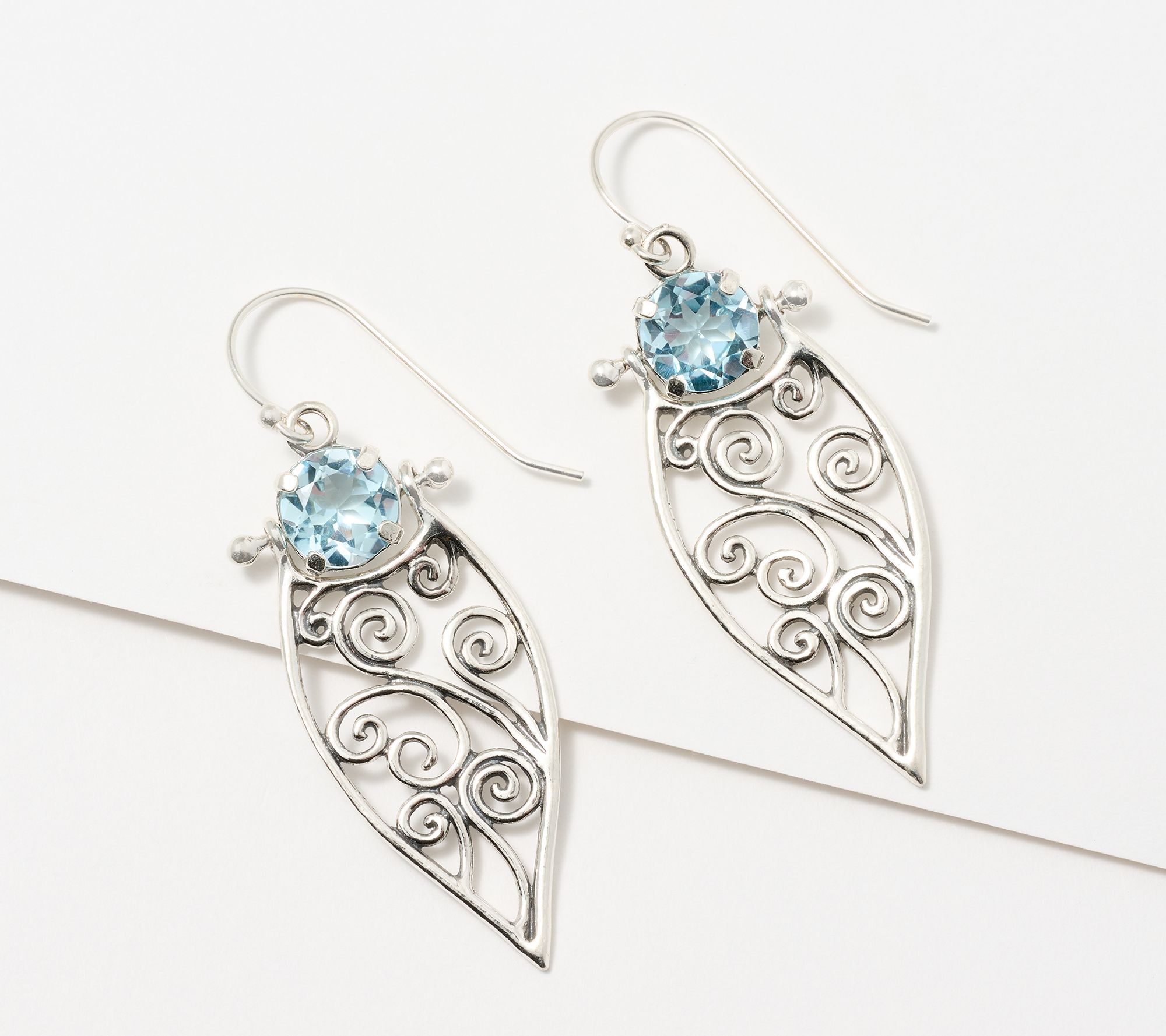 Or Paz Swirl Effect Gemstone Earrings, Sterling Silver - QVC.com
