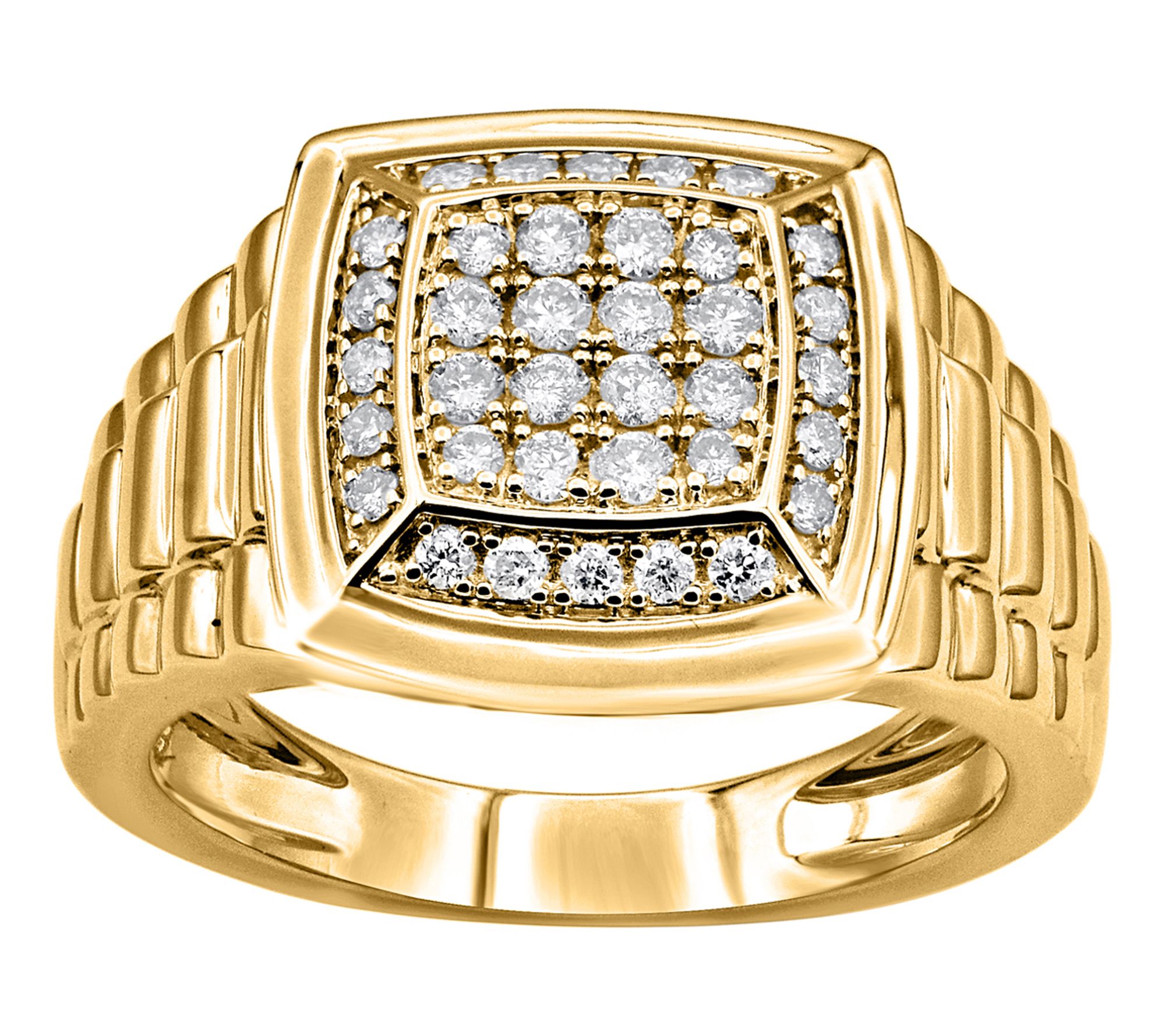 Affinity Diamonds Men's 0.50 cttw Engagement Rig, 14K Gold
