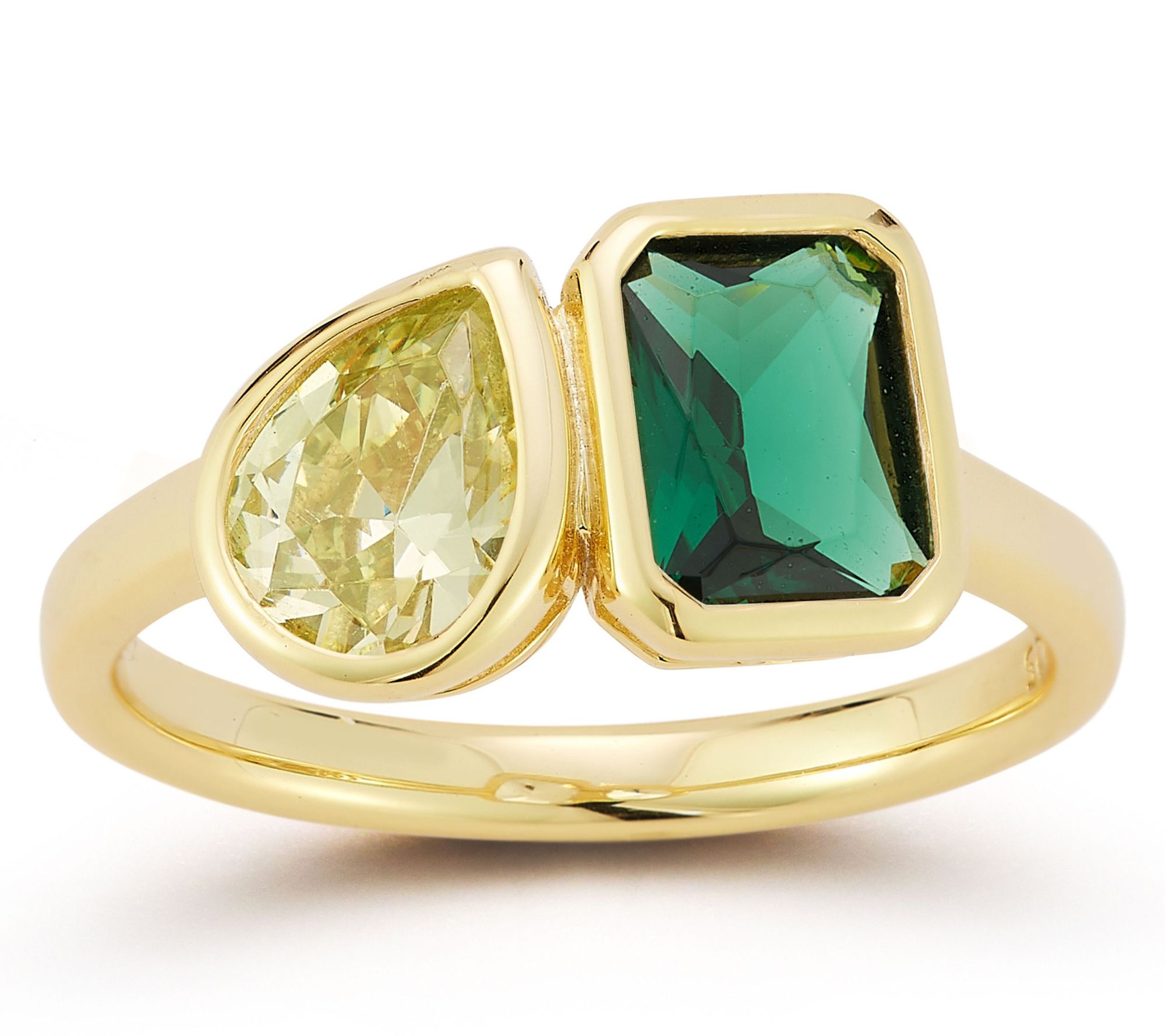 Rachel Zoe Pear & Radiant Cut Ring, Sterling