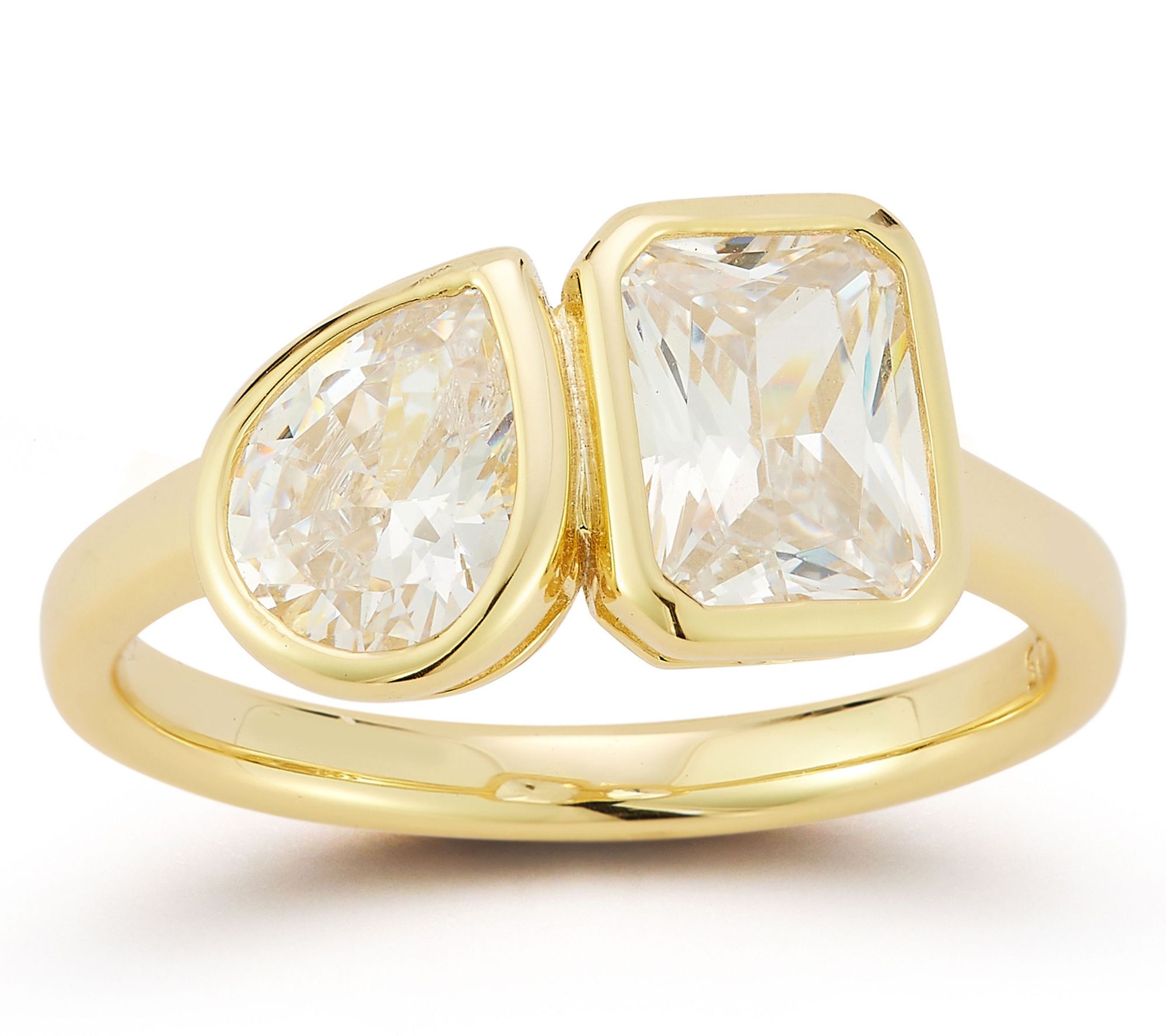 Rachel Zoe Pear & Radiant Cut Ring, Sterling