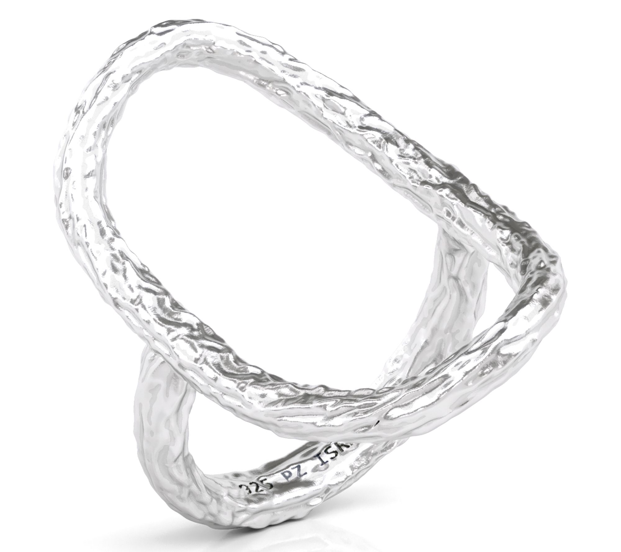 Or Paz Sterling Silver Elongated Oval Karma Ring