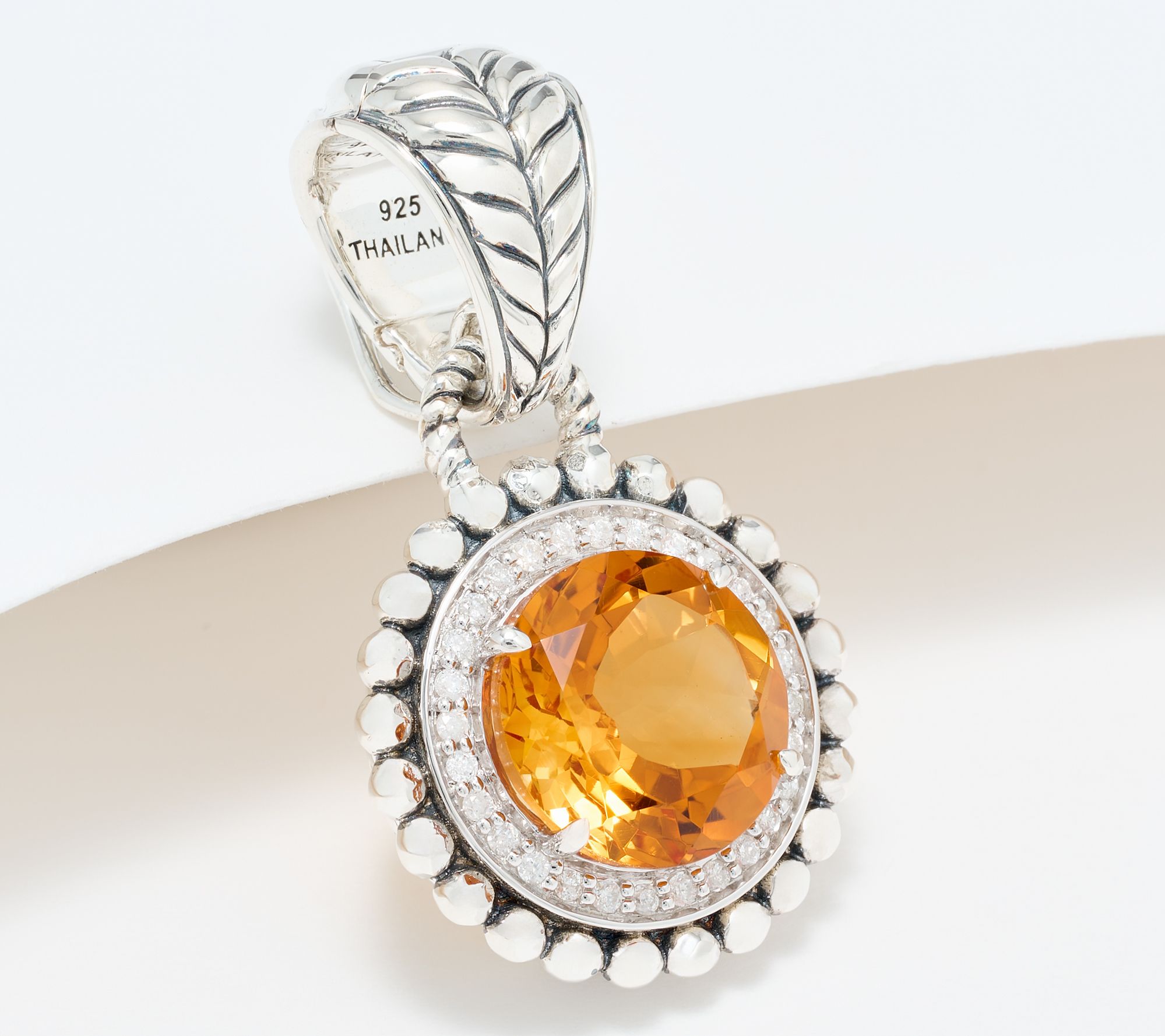 JAI Sterling Silver Gemstone & Diamond Shimmer Bead Enhancer