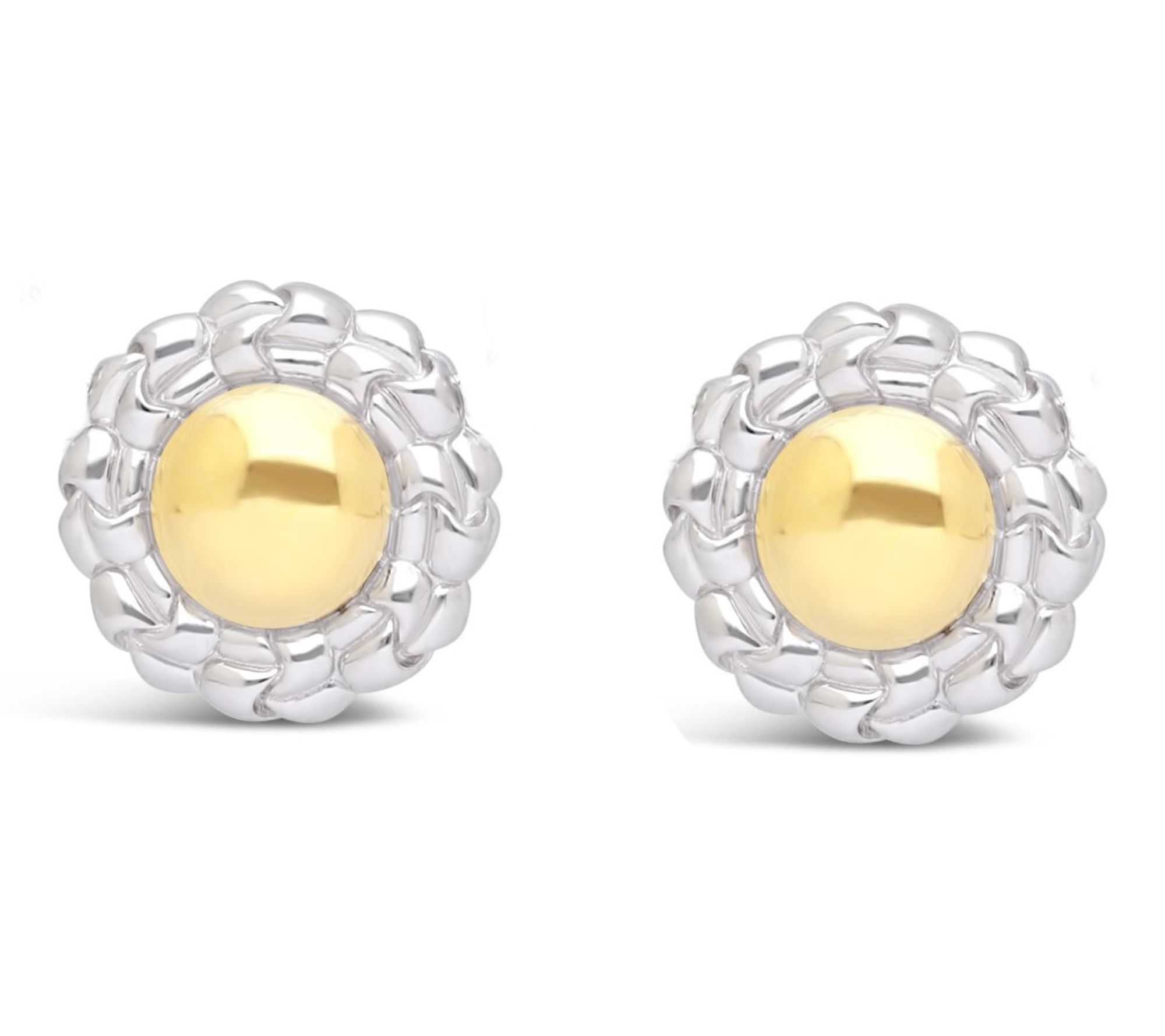 Tiffany Kay Studio Sterling & 14K Clad Button Earrings