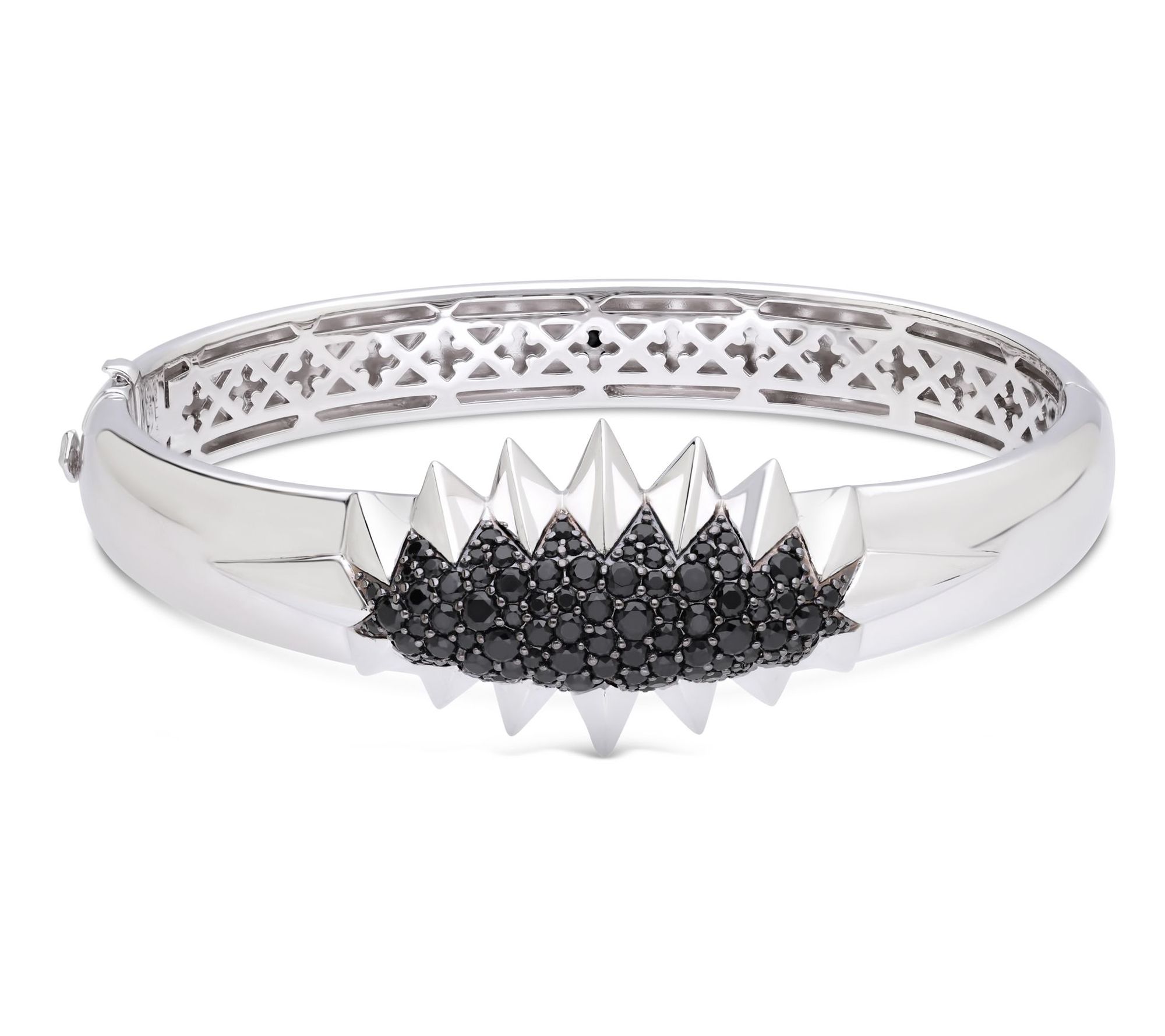 Margo Manhattan Sterling & Black Spinel Shira Cuff Bracelet