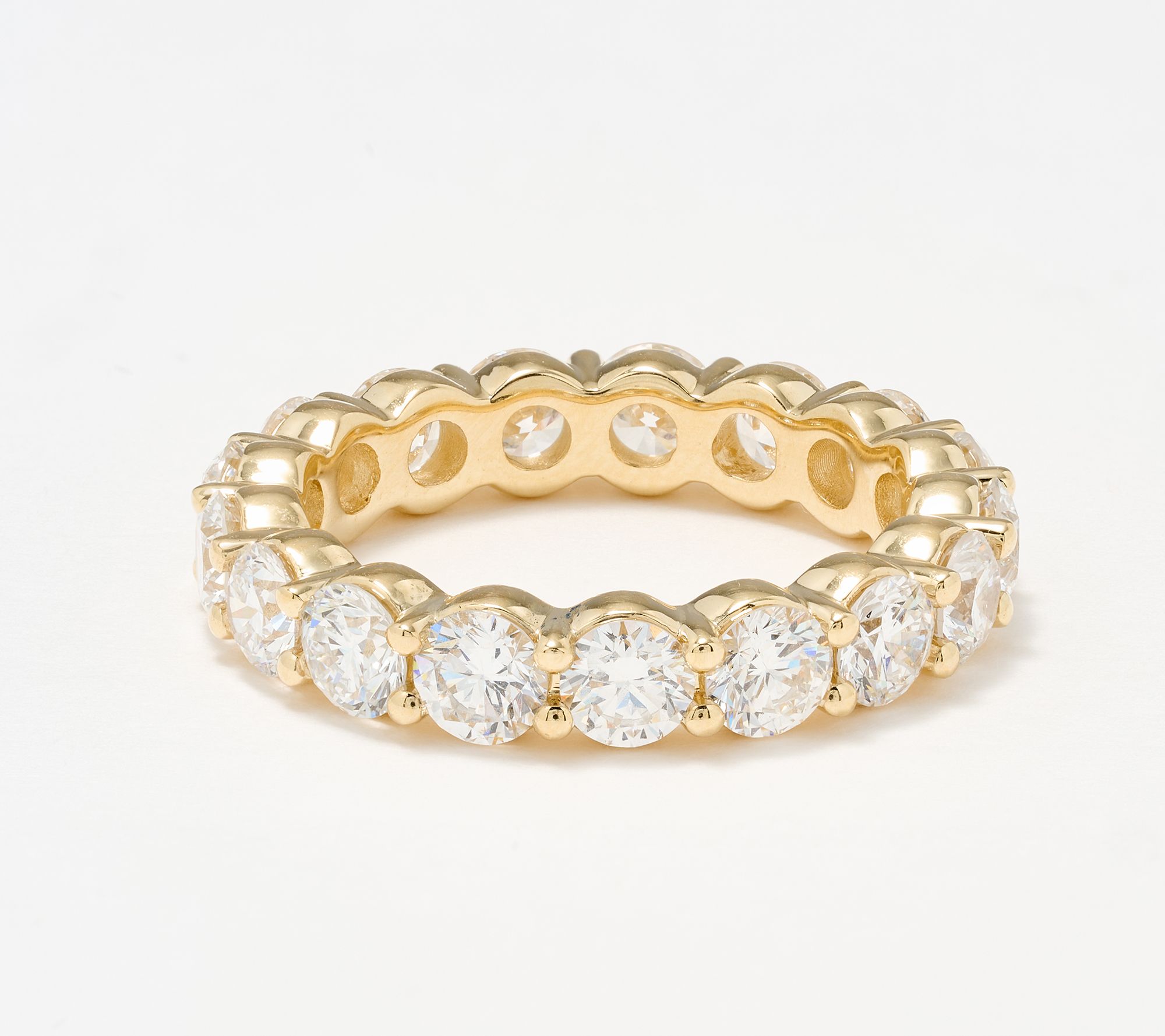 "As Is" Fire Light Lab Grown Diamond 4.00 cttw Eternity Band Ring, 14K