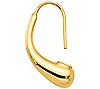 Italian Gold Puffed Teardrop Polished Earrings,14K, 1 of 2
