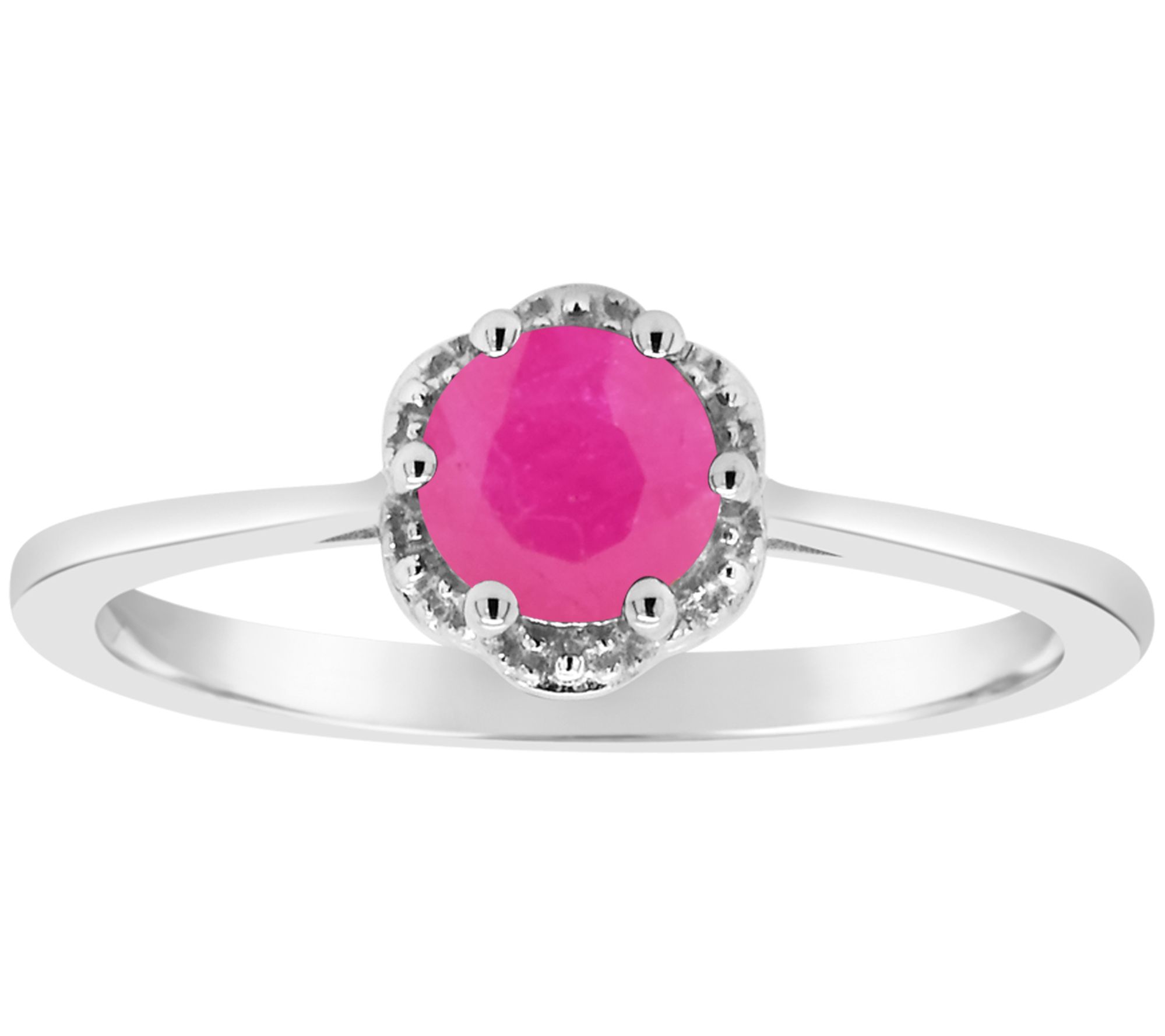Affinity Gems Sterling Birthstone SolitaireRing