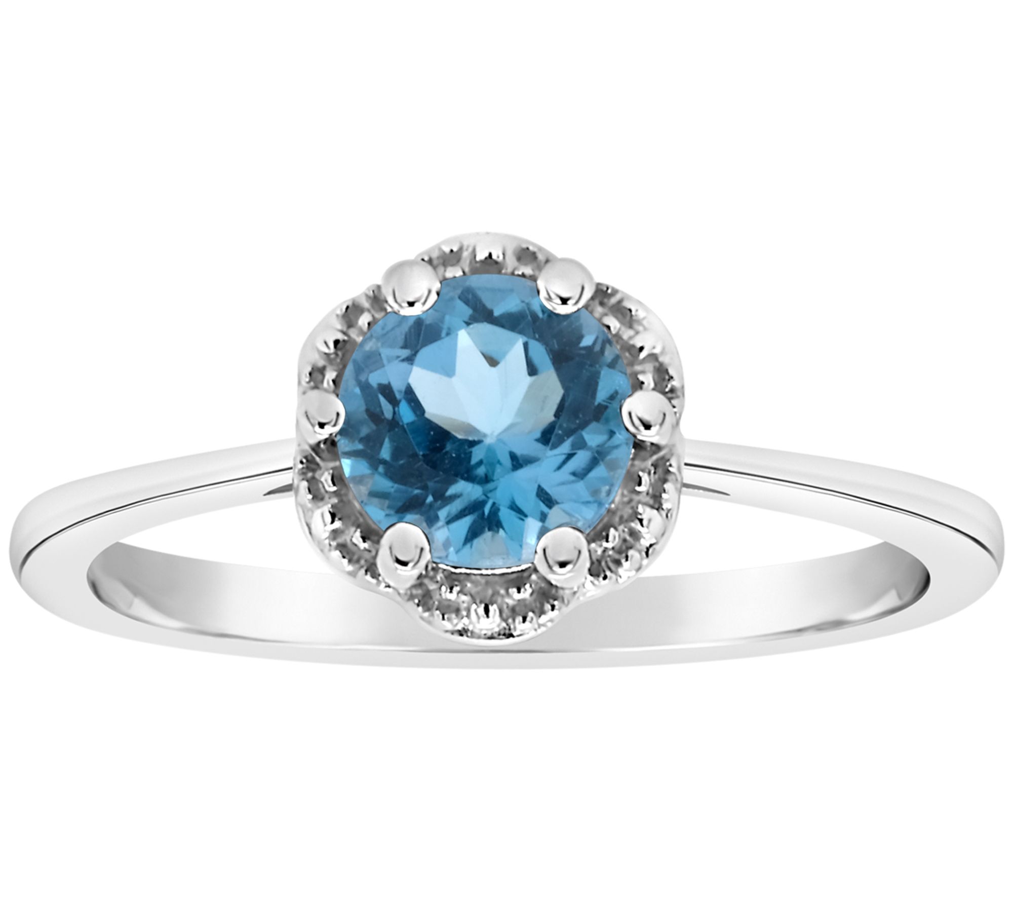 Affinity Gems Sterling Birthstone SolitaireRing