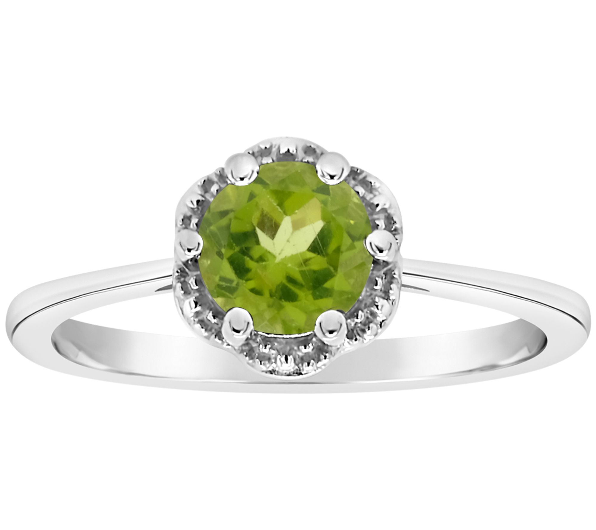 Affinity Gems Sterling Birthstone SolitaireRing