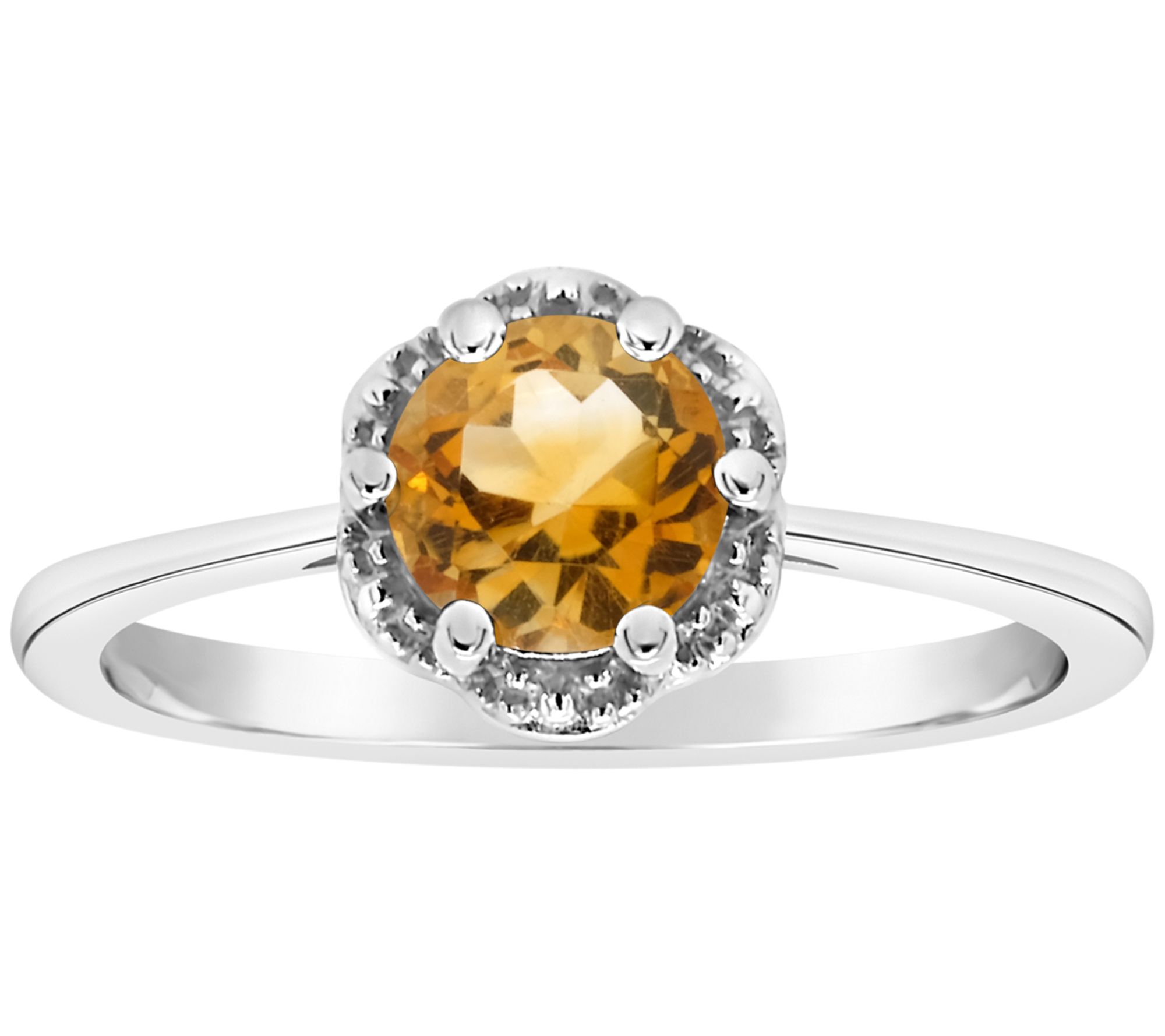 Affinity Gems Sterling Birthstone SolitaireRing