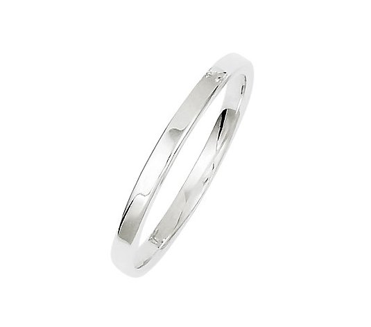 Sterling 2mm Polished Flat Ring