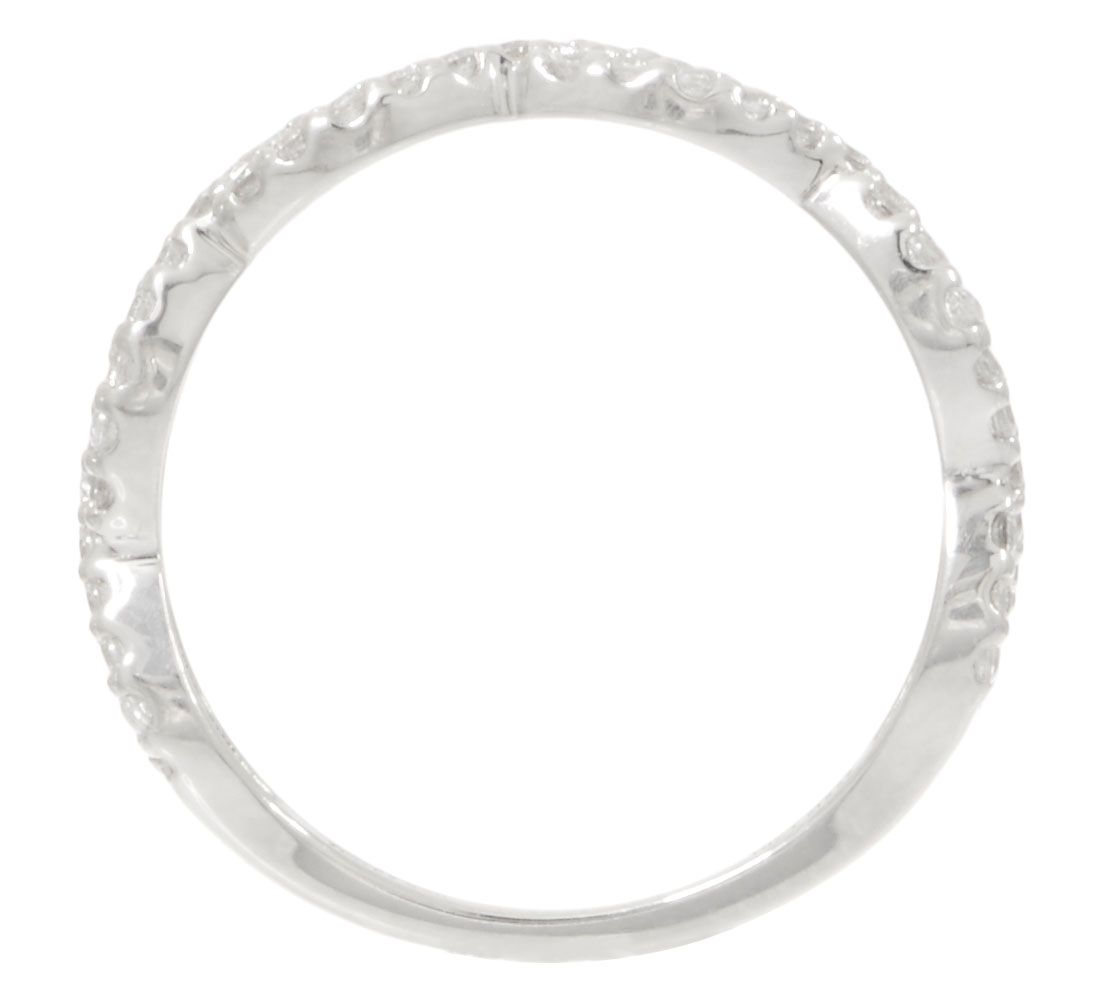 Diamonique Infinity Band Ring, Sterling - QVC.com