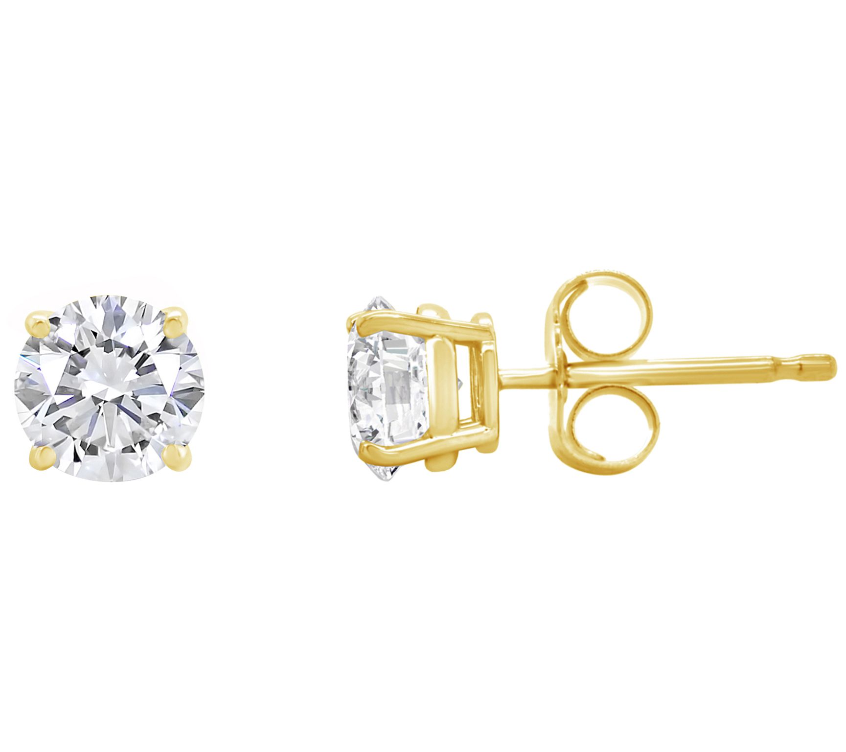 Affinity 1.00 cttw Round Diamond  Stud Earrings , 14K Gold