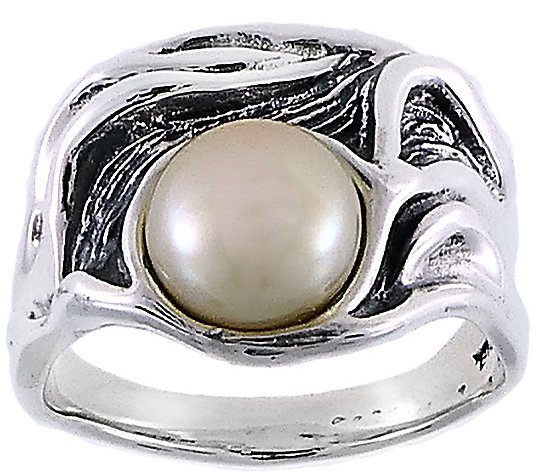 Hagit Sterling Silver Cultured Freshwater PearlRing