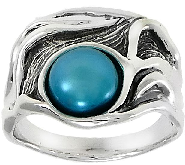 Hagit Sterling Silver Cultured Freshwater PearlRing