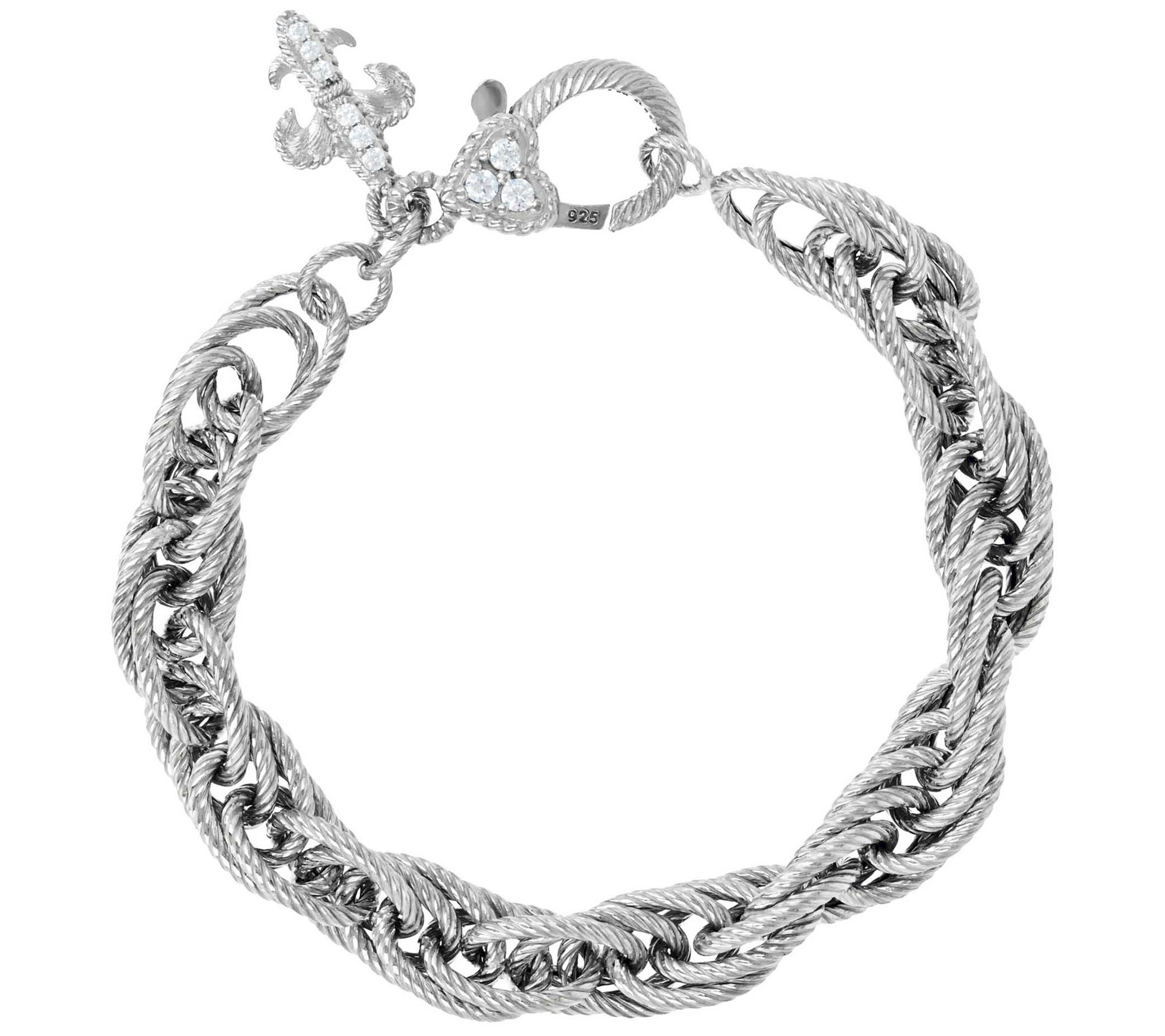 Judith Ripka Verona Sterling Bold Multi-link Bracelet, 17.0g - QVC.com