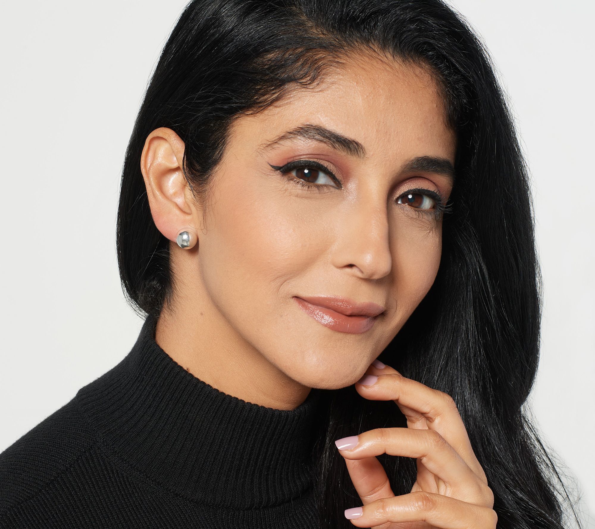 UltraFine 950 Silver Polished Clip On Earrings