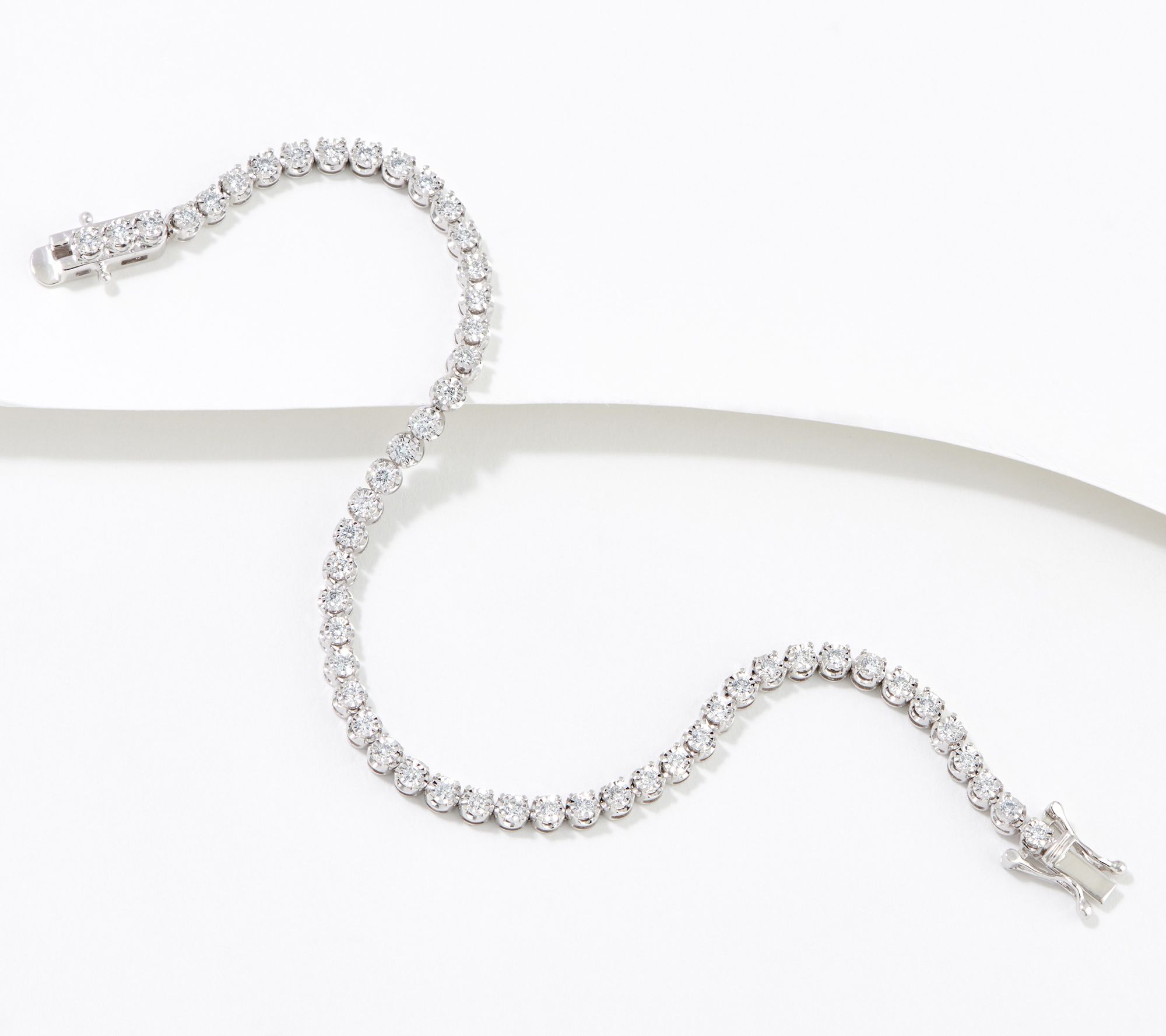 Fire Light 1 cttw Lab Grown Diamond Tennis Bracelet 14K Gold