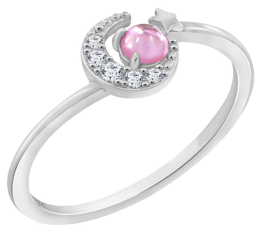 J'admire Sterling Silver Birth Month Galaxy Ring