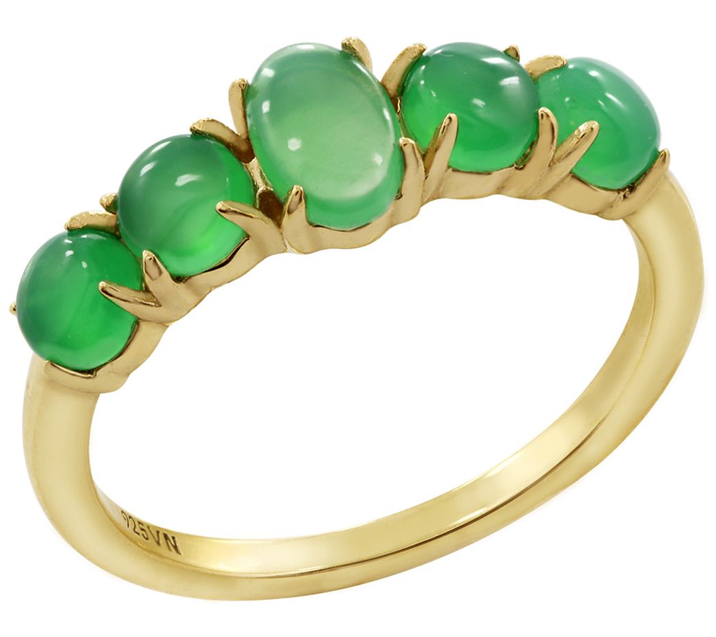 Green agate store ring