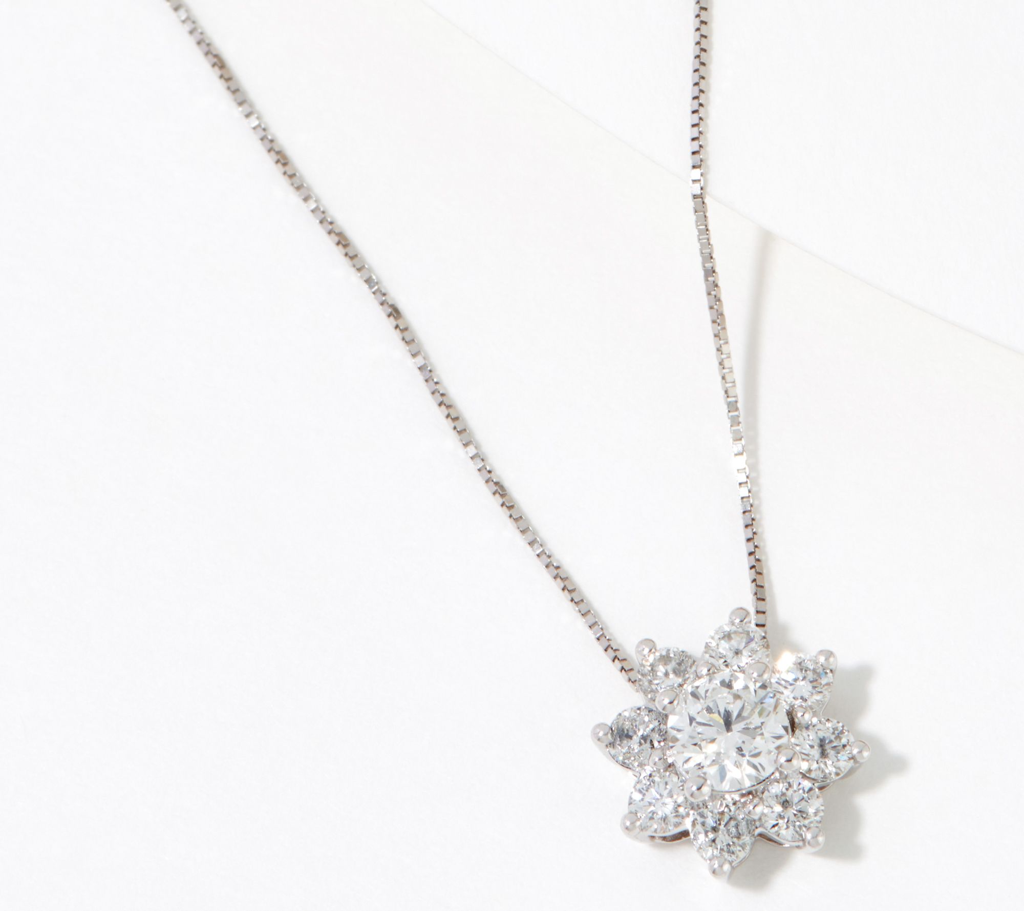 "As Is" Fire Light Lab Grown Diamond Sun Burst Necklace 14K Gold