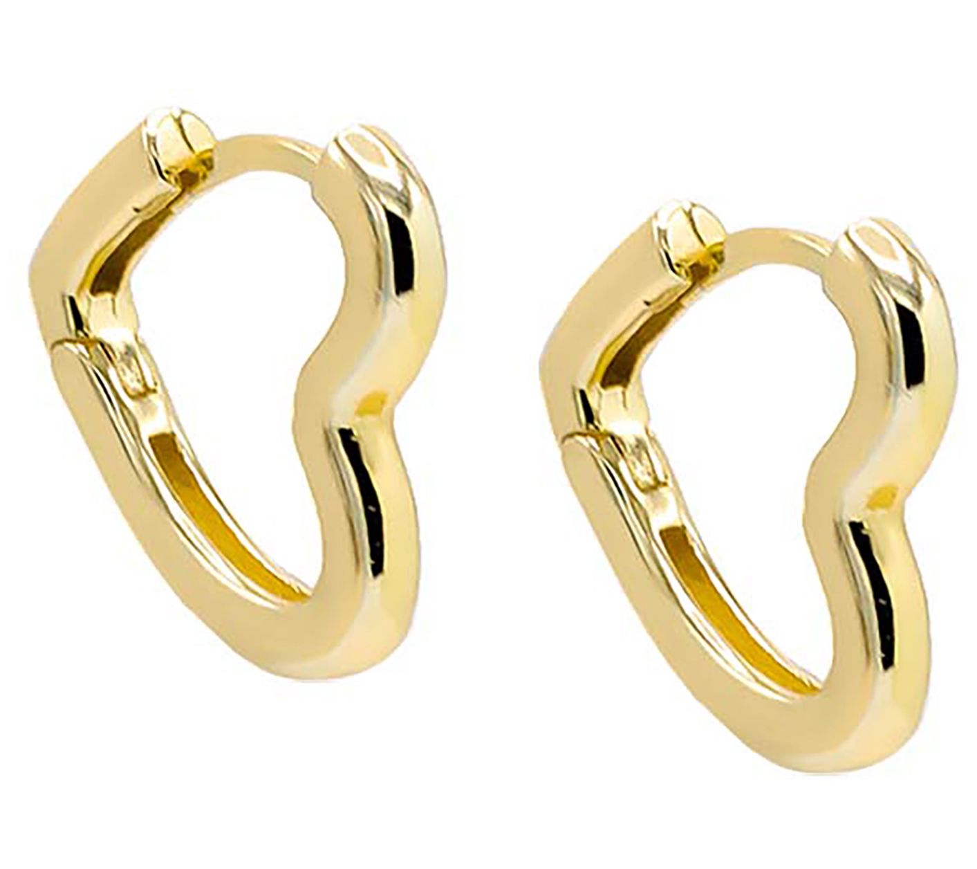Louis Dell'olio Bronze Polished Curb Link Hoop arrings ,Yellow