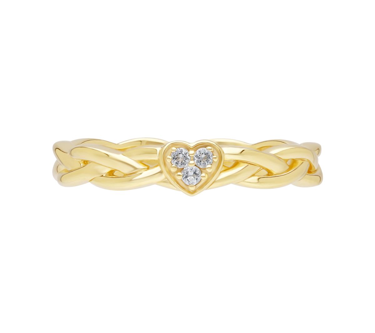 Goddaughters Sterling Silver White Topaz CelticKnot Ring