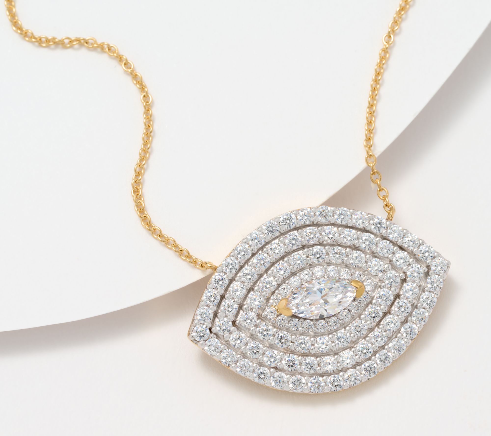 Qvc on sale diamonique necklaces