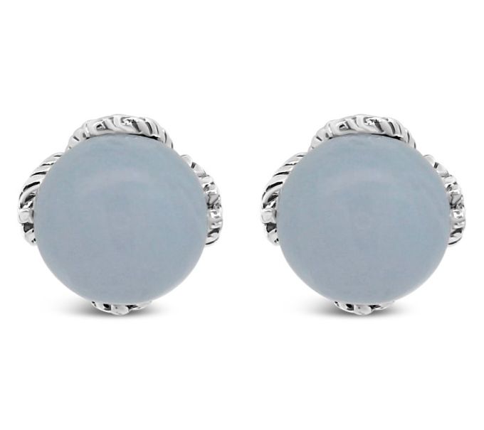 Tiffany Kay Studio Sterling Blue Lace Agate Stud Earrings
