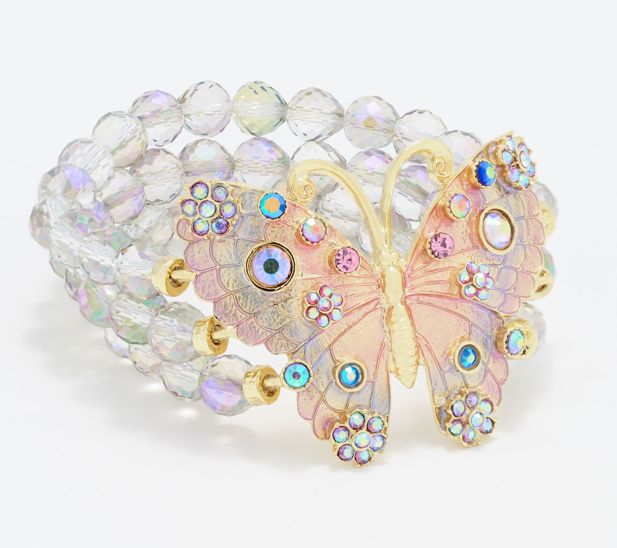 Kirks Folly Fantasia Butterfly Stretch Bracelet